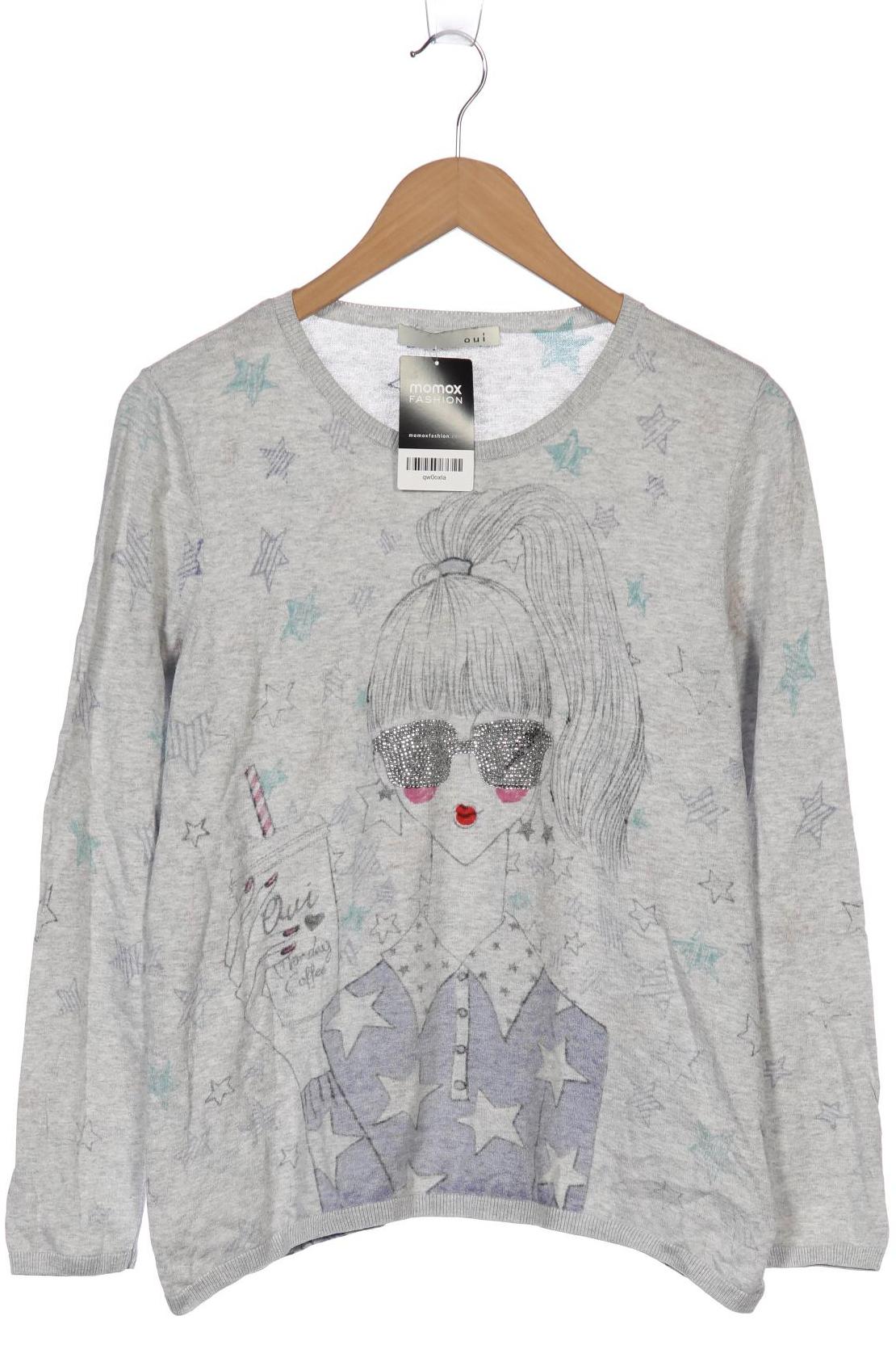 

Oui Damen Pullover, grau, Gr. 42