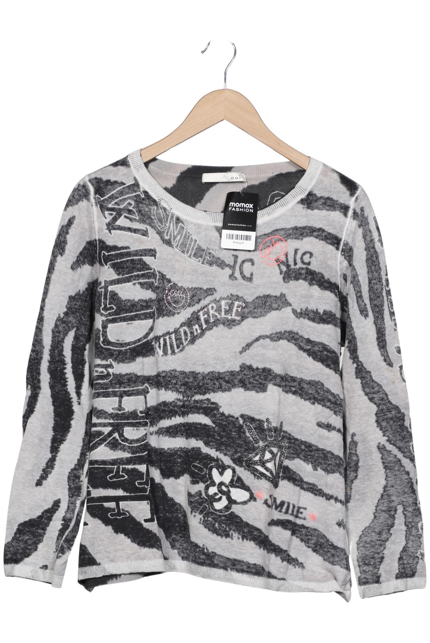 

Oui Damen Pullover, grau, Gr. 48