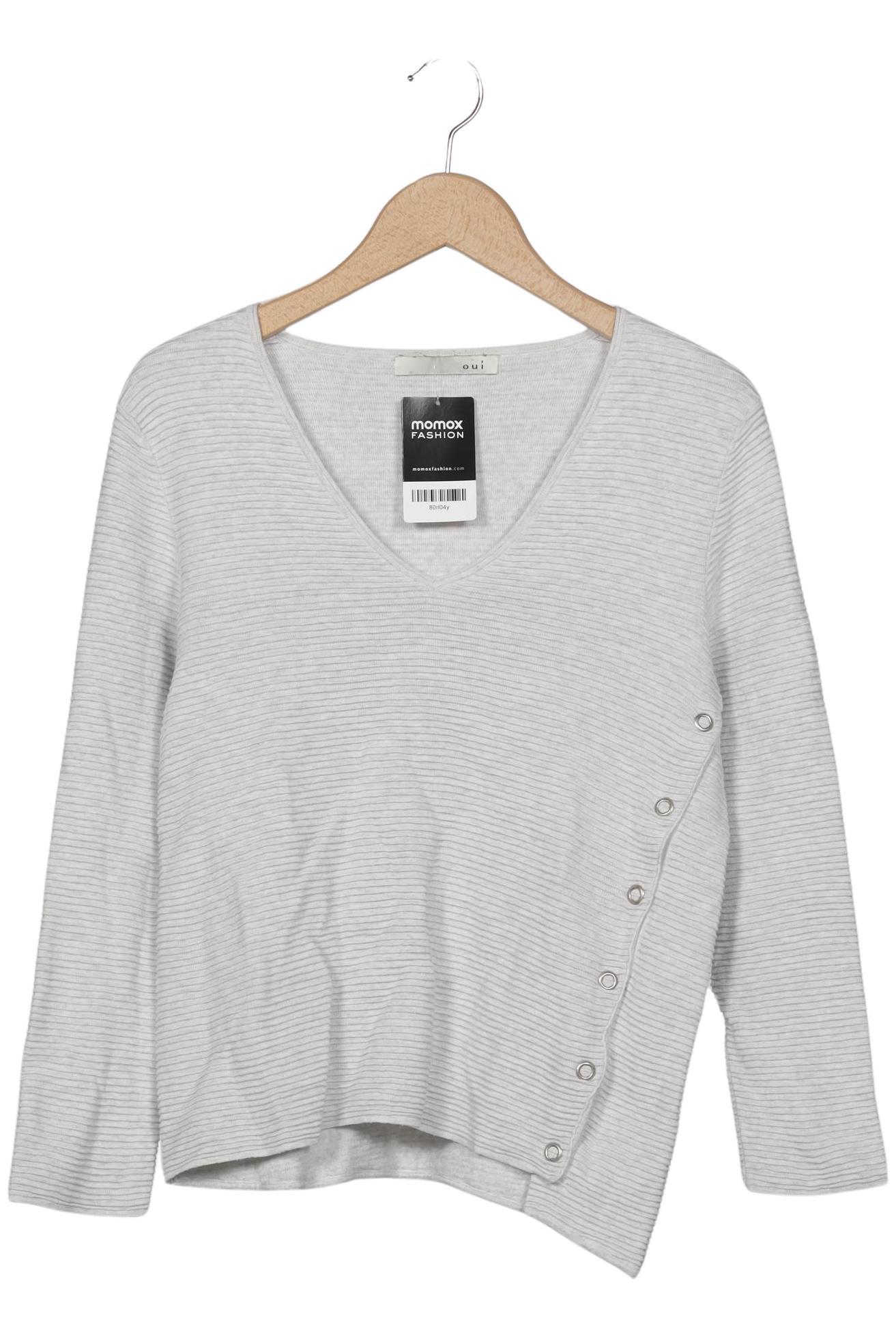 

Oui Damen Pullover, grau, Gr. 38