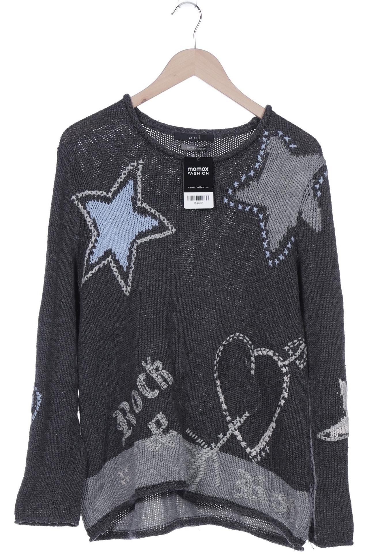 

Oui Damen Pullover, grau, Gr. 42