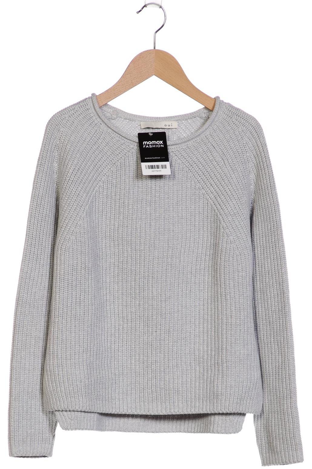 

Oui Damen Pullover, grau, Gr. 34