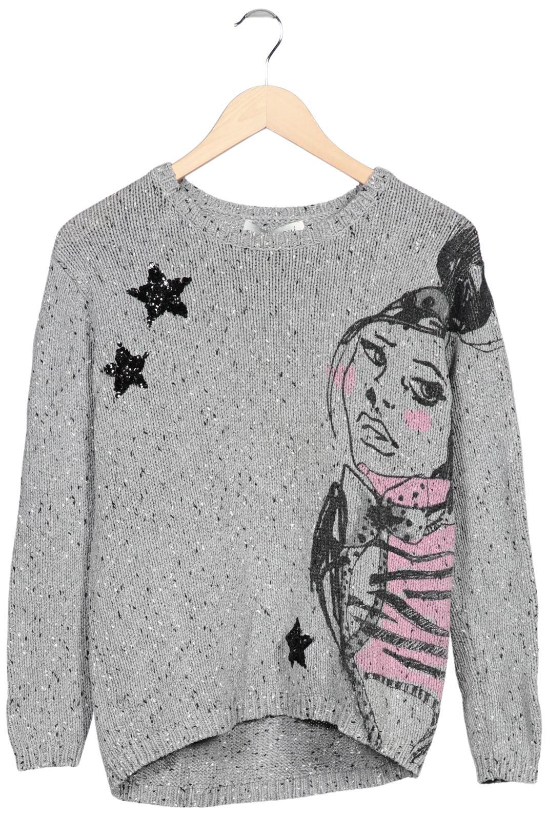 

Oui Damen Pullover, grau, Gr. 36