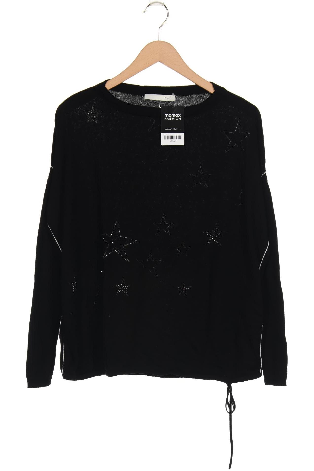 

Oui Damen Pullover, schwarz