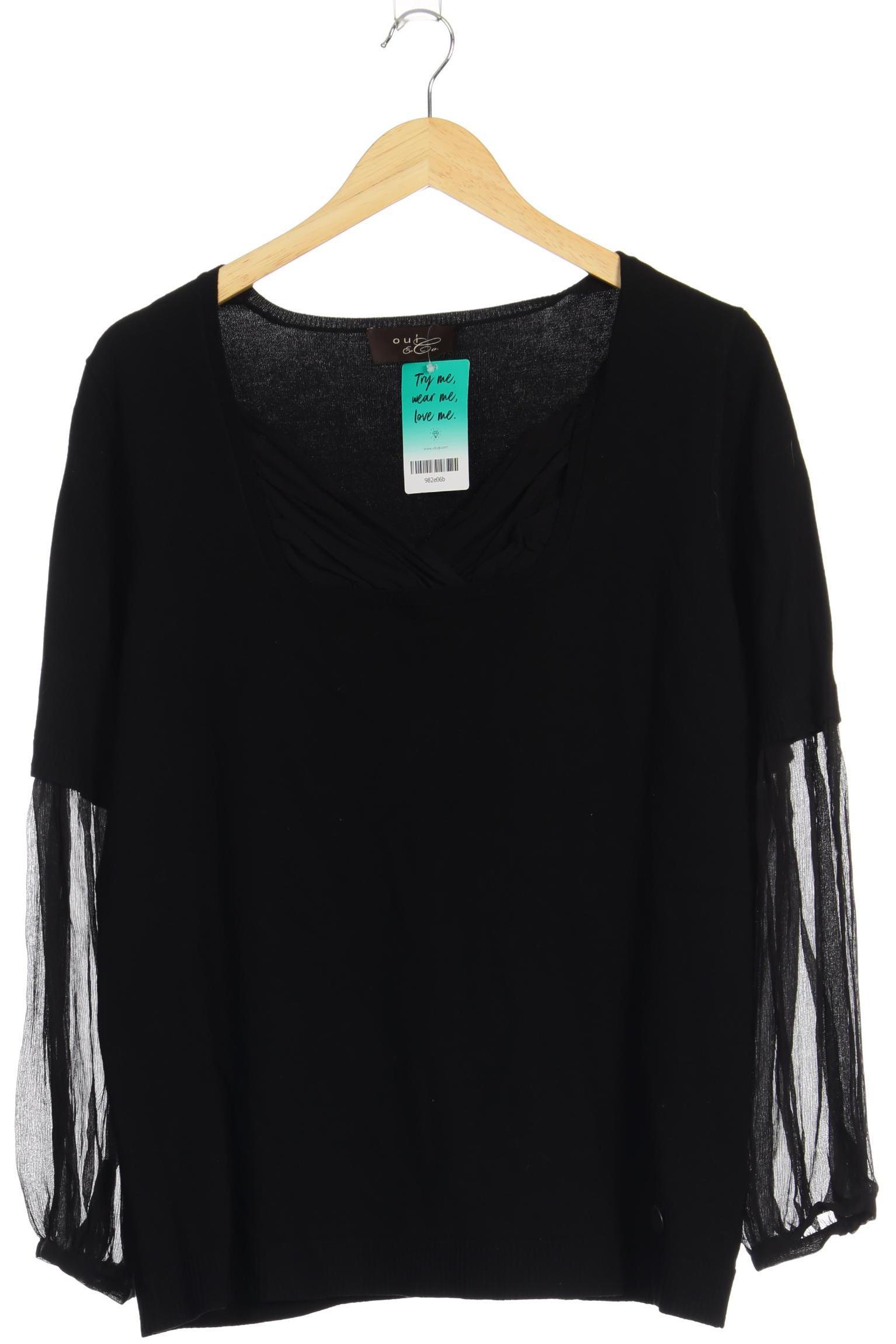 

Oui Damen Pullover, schwarz, Gr. 44