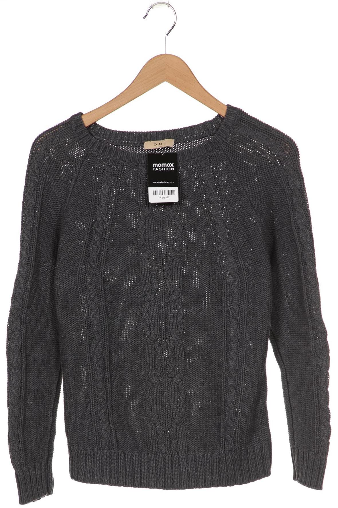 

Oui Damen Pullover, grau