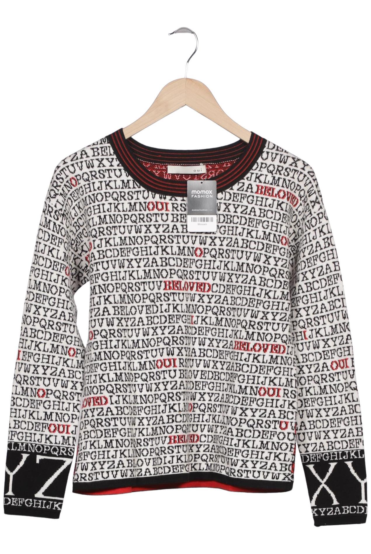 

Oui Damen Pullover, weiß, Gr. 36