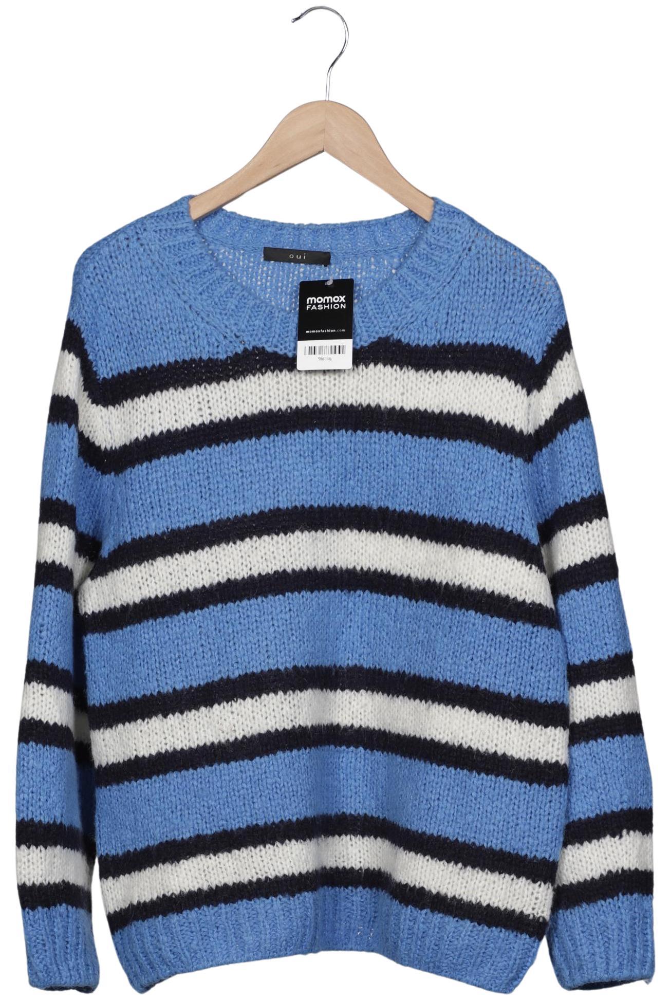 

Oui Damen Pullover, blau, Gr. 38