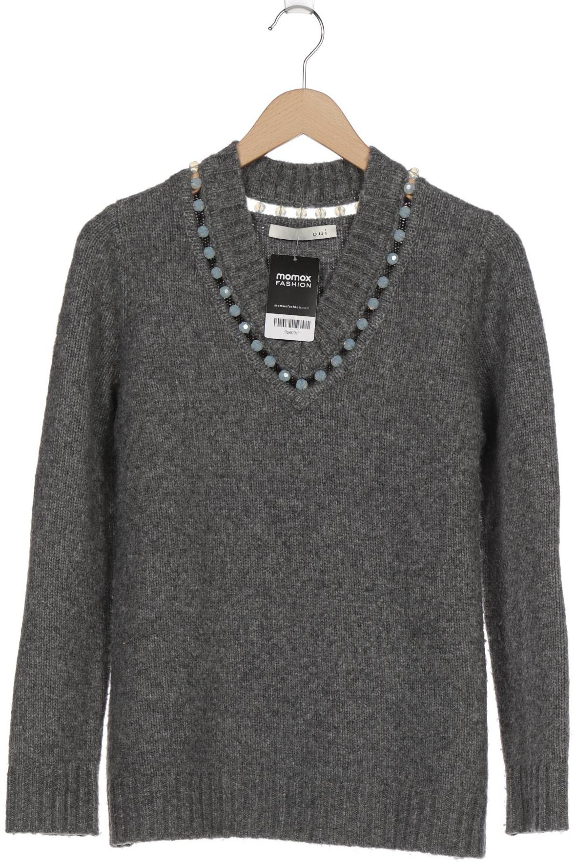 

Oui Damen Pullover, grau, Gr. 34