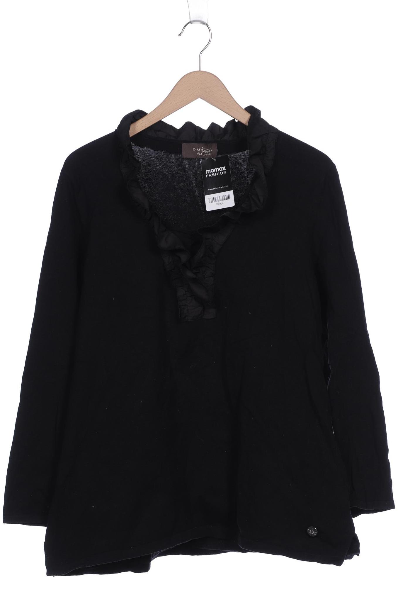 

Oui Damen Pullover, schwarz