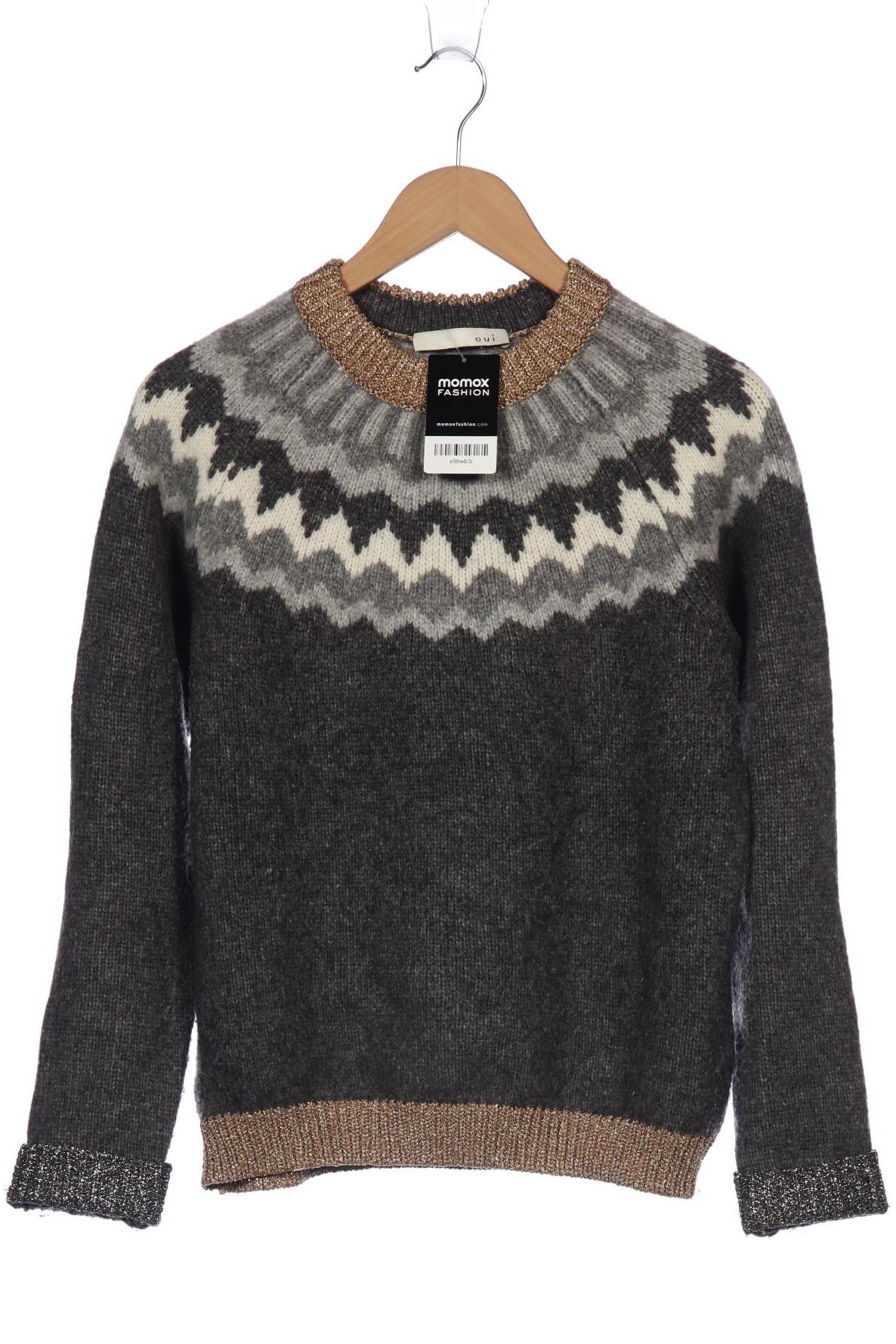 

Oui Damen Pullover, grau, Gr. 36