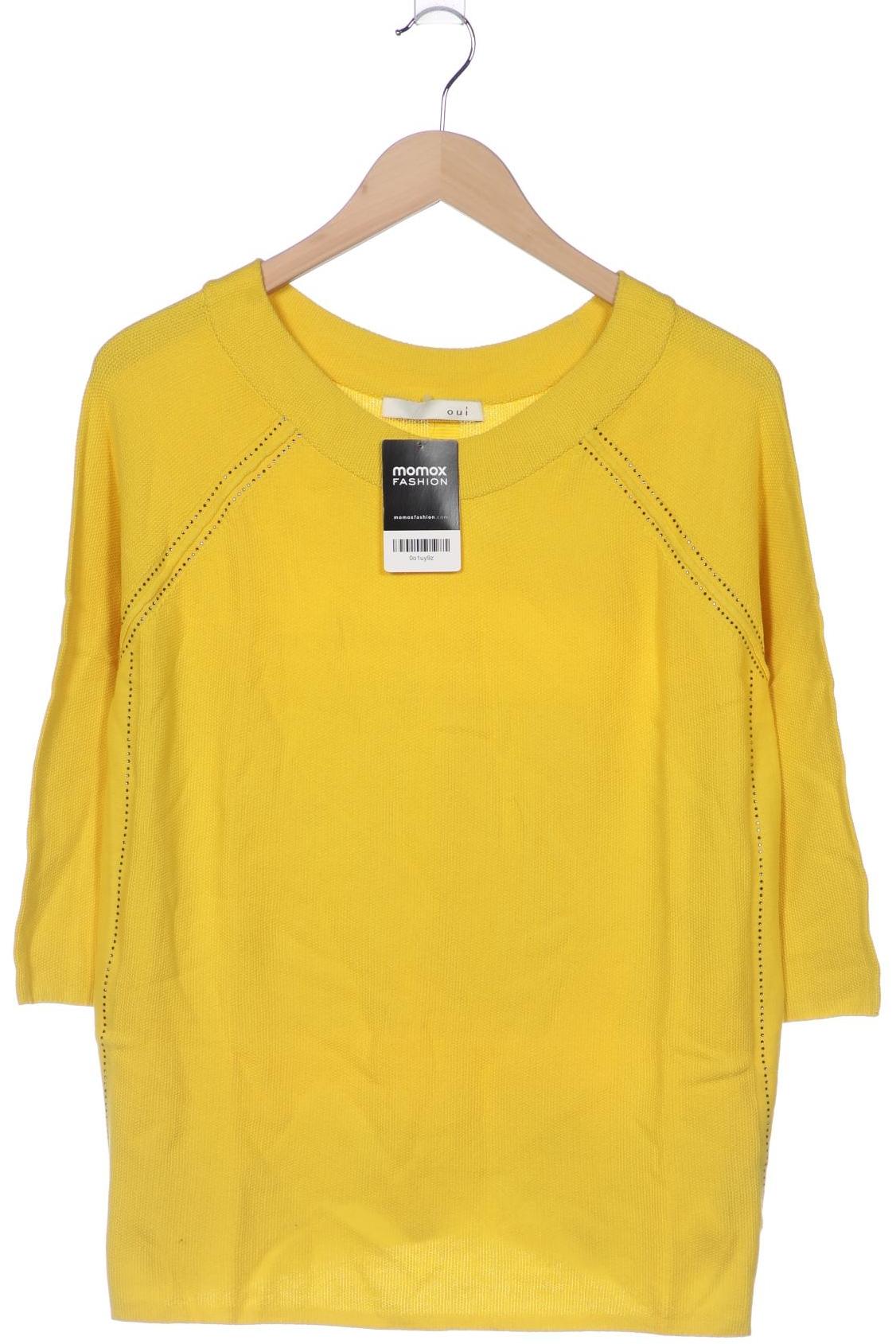 

Oui Damen Pullover, gelb, Gr. 42