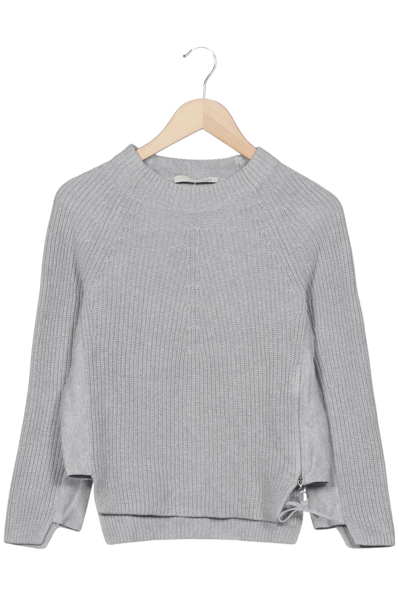 

Oui Damen Pullover, grau, Gr. 34