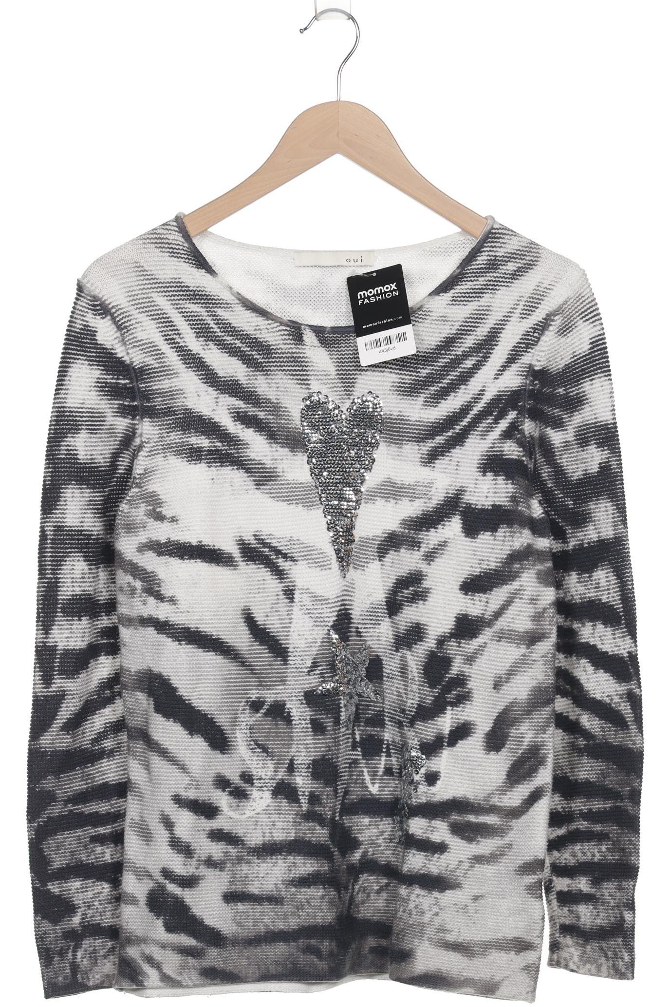 

Oui Damen Pullover, grau, Gr. 36