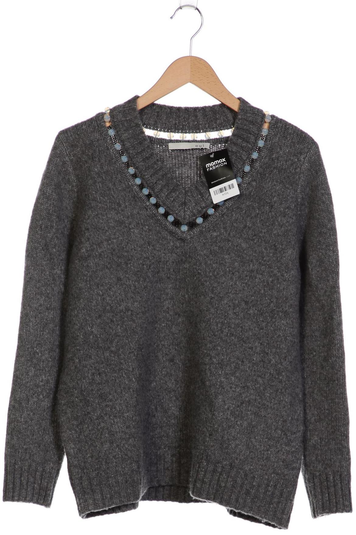 

Oui Damen Pullover, grau, Gr. 38
