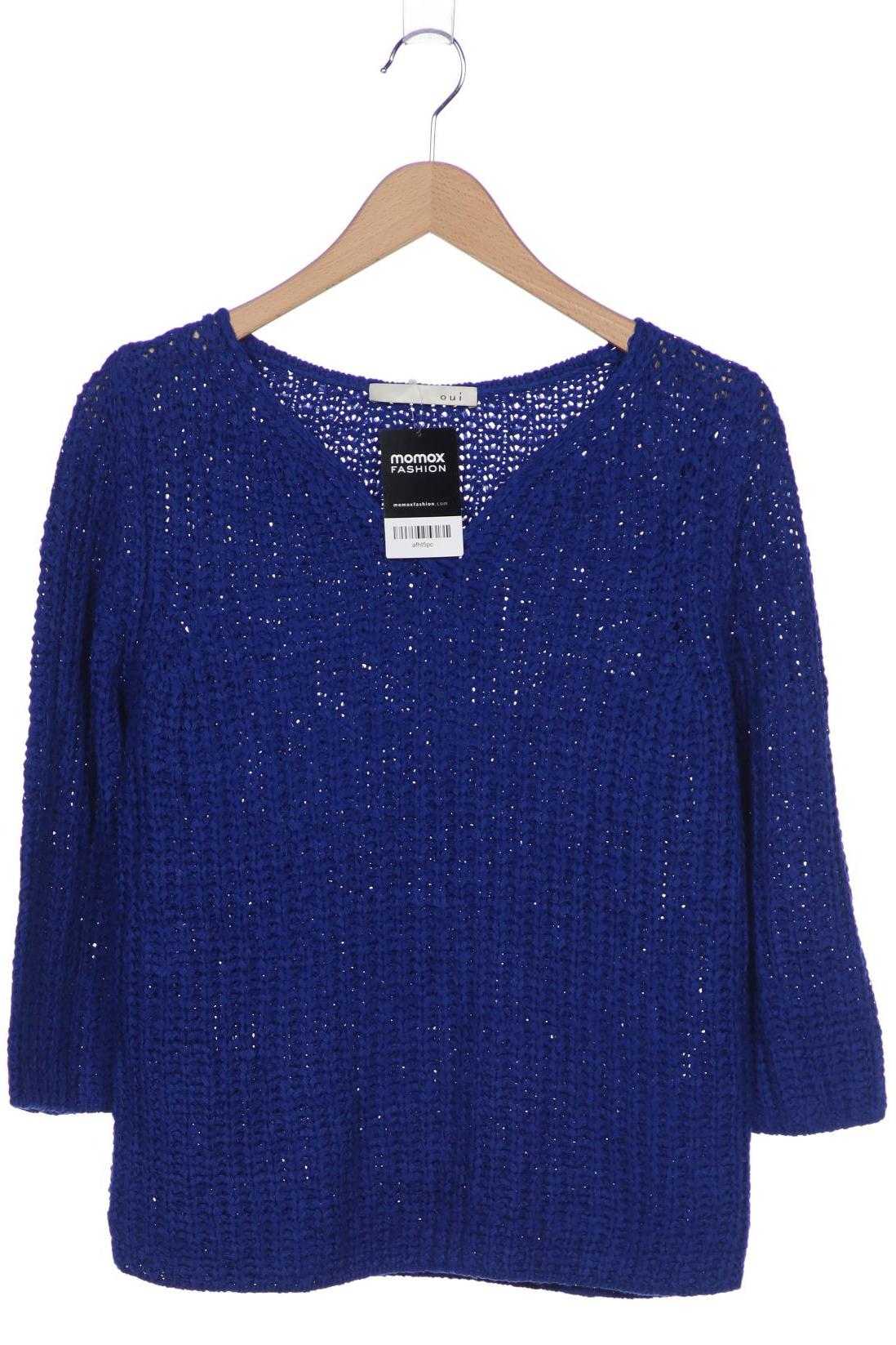 

Oui Damen Pullover, blau, Gr. 36