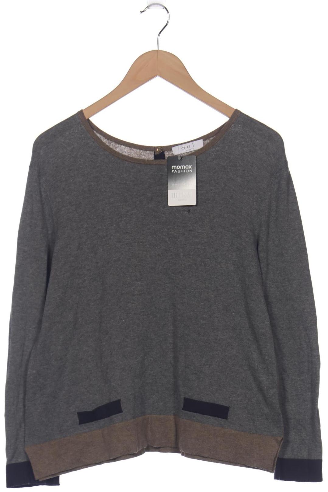 

Oui Damen Pullover, grau, Gr. 40