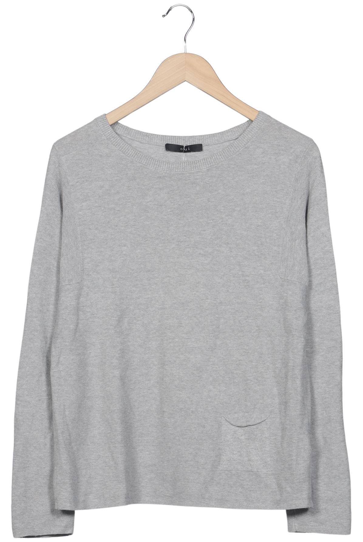 

Oui Damen Pullover, grau, Gr. 34