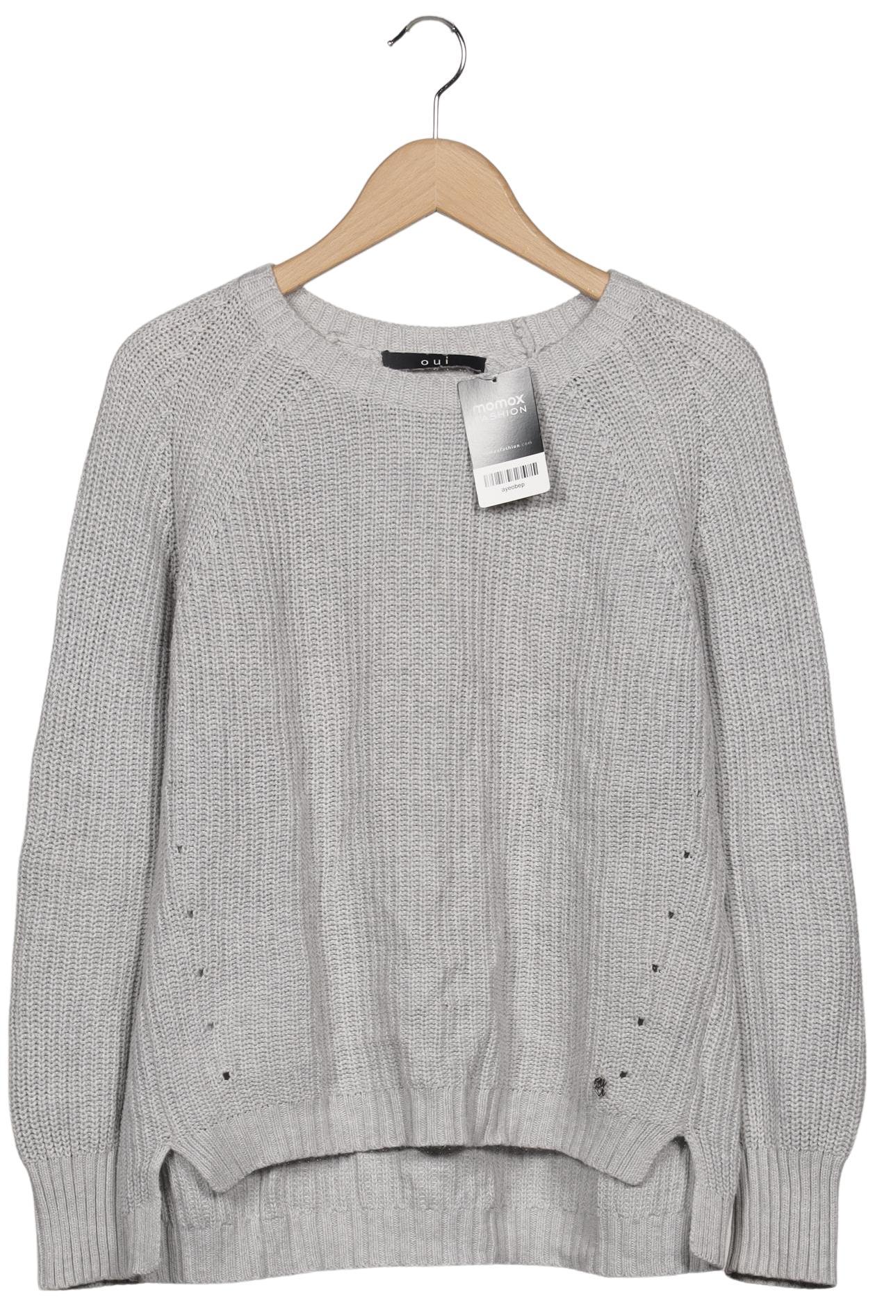

Oui Damen Pullover, grau, Gr. 36
