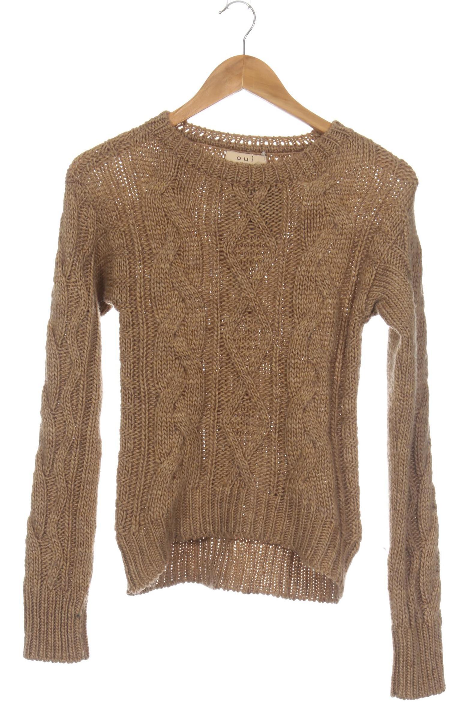 

Oui Damen Pullover, beige, Gr. 36