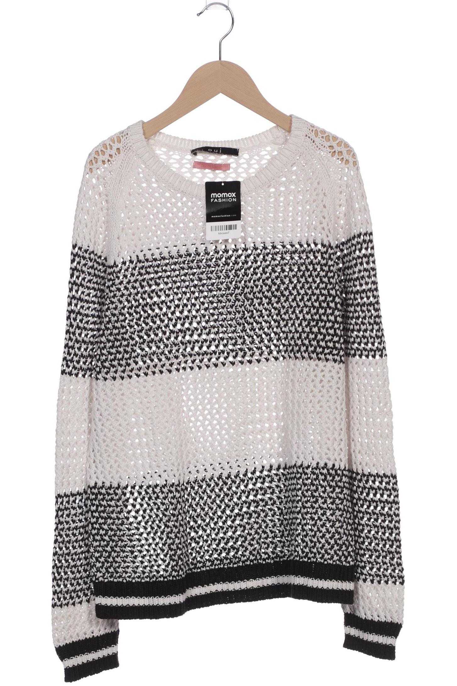 

Oui Damen Pullover, weiß, Gr. 42
