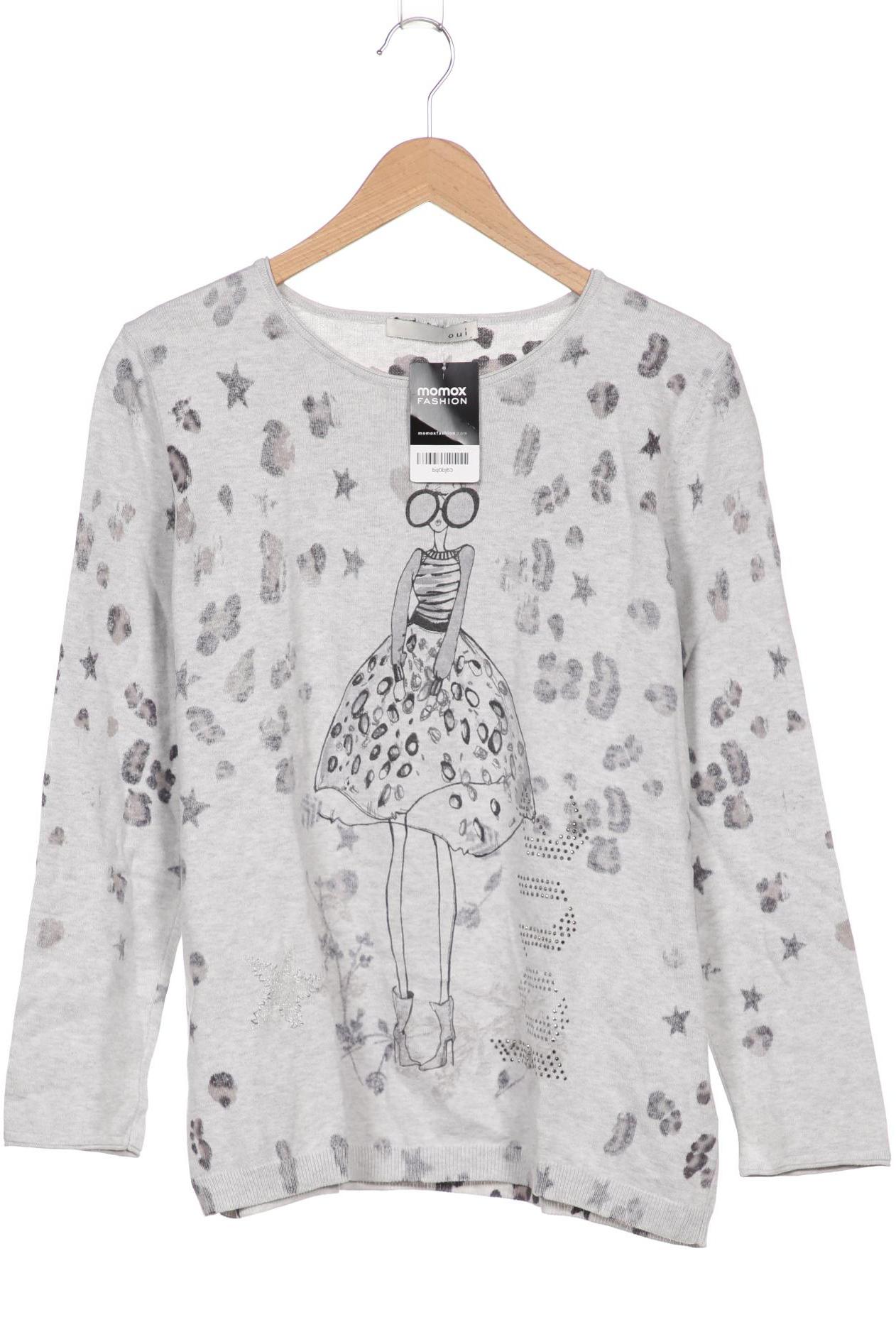 

Oui Damen Pullover, grau