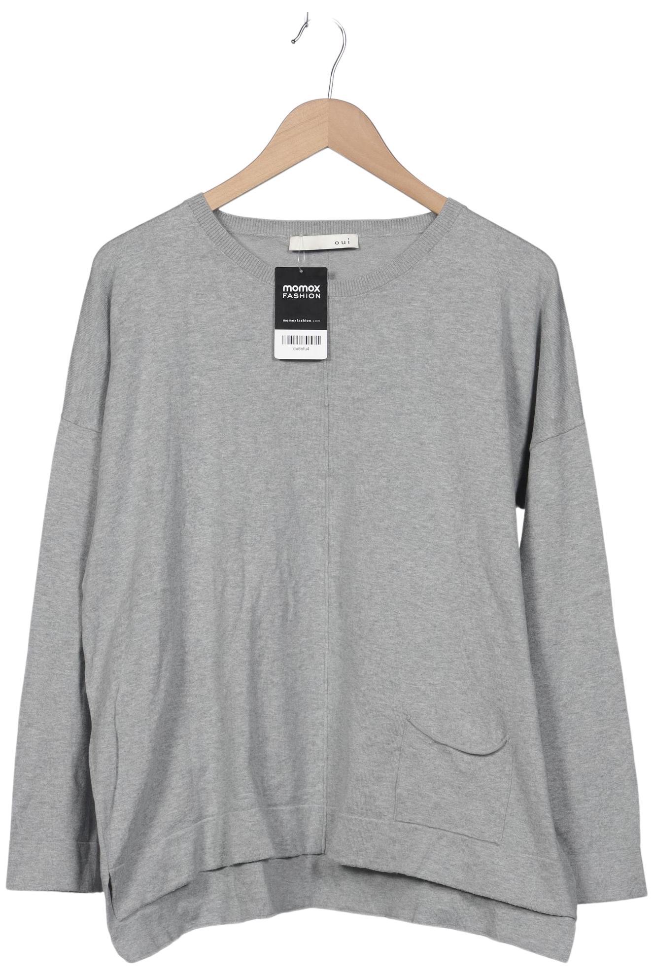 

Oui Damen Pullover, grau, Gr. 48