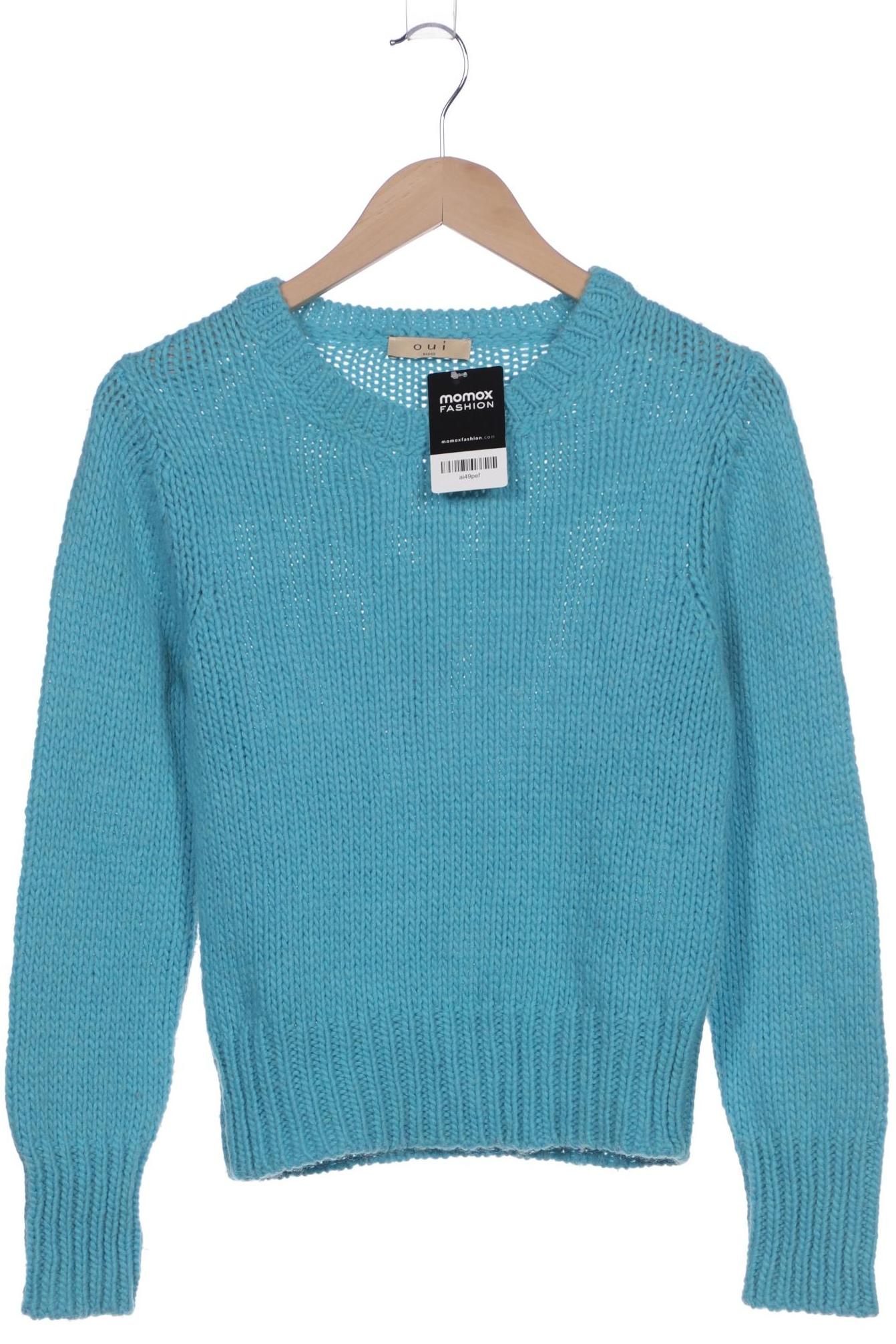 

Oui Damen Pullover, blau, Gr. 36