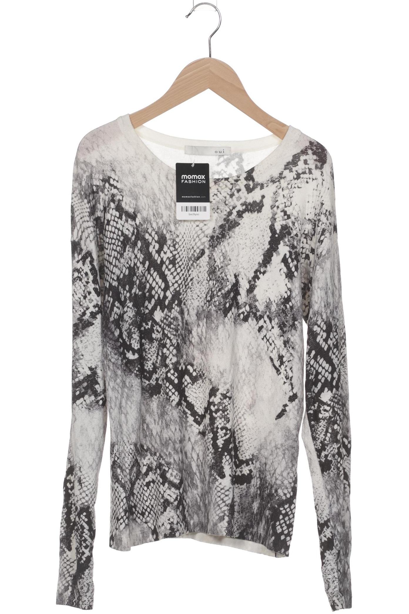 

Oui Damen Pullover, weiß, Gr. 36
