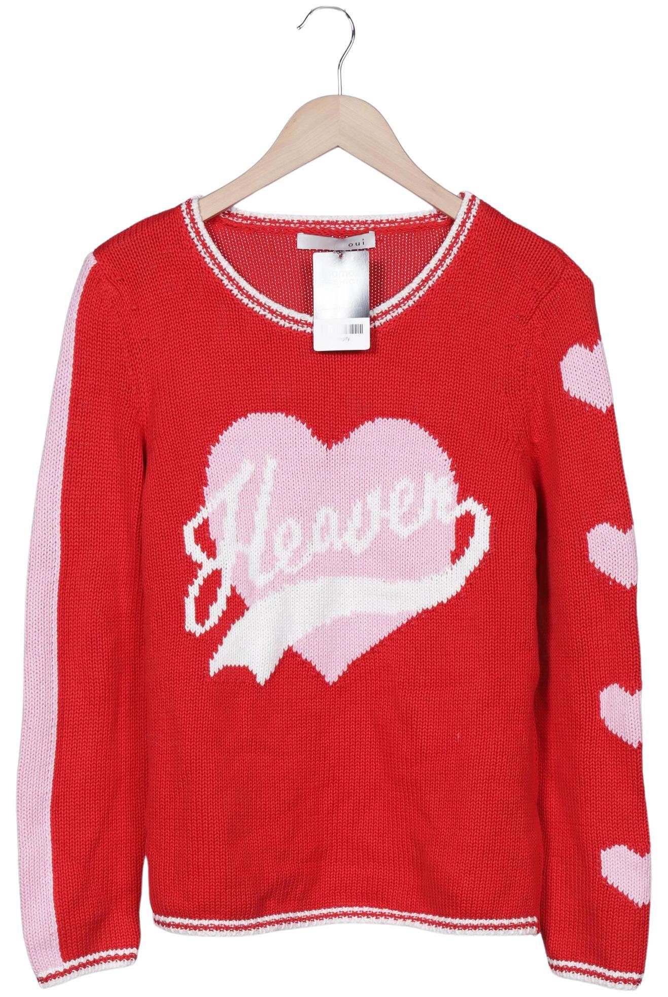 

Oui Damen Pullover, rot, Gr. 38