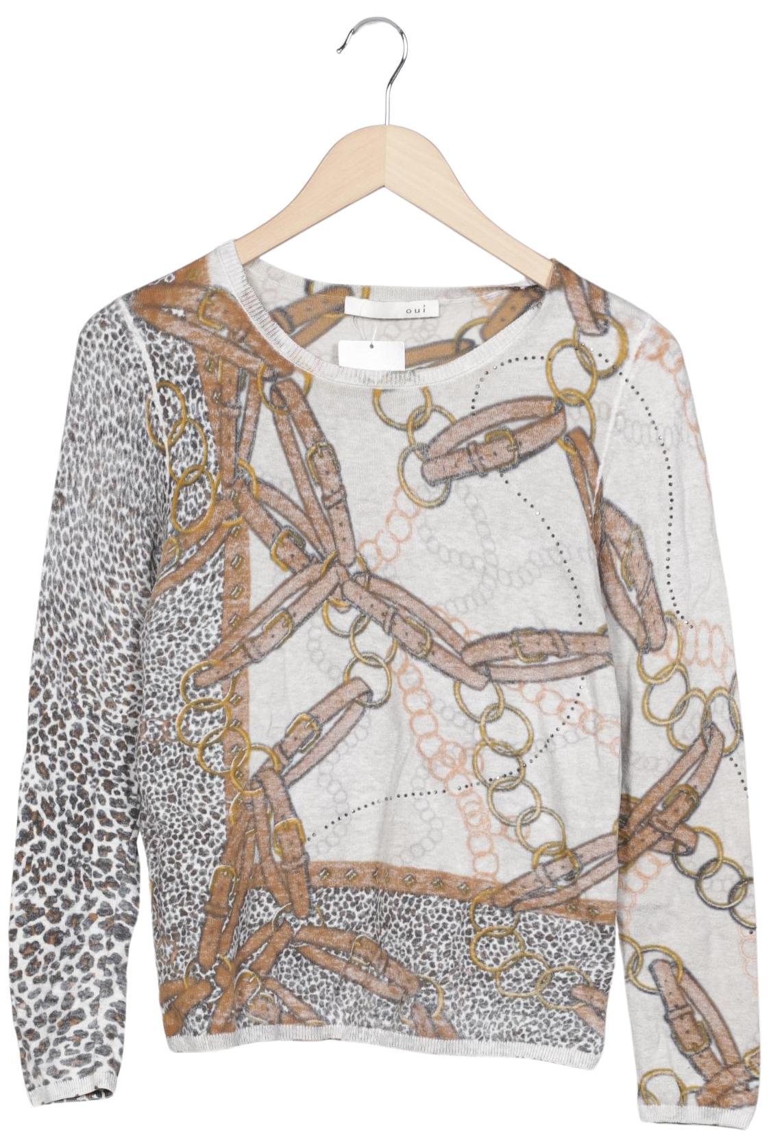 

Oui Damen Pullover, beige, Gr. 36