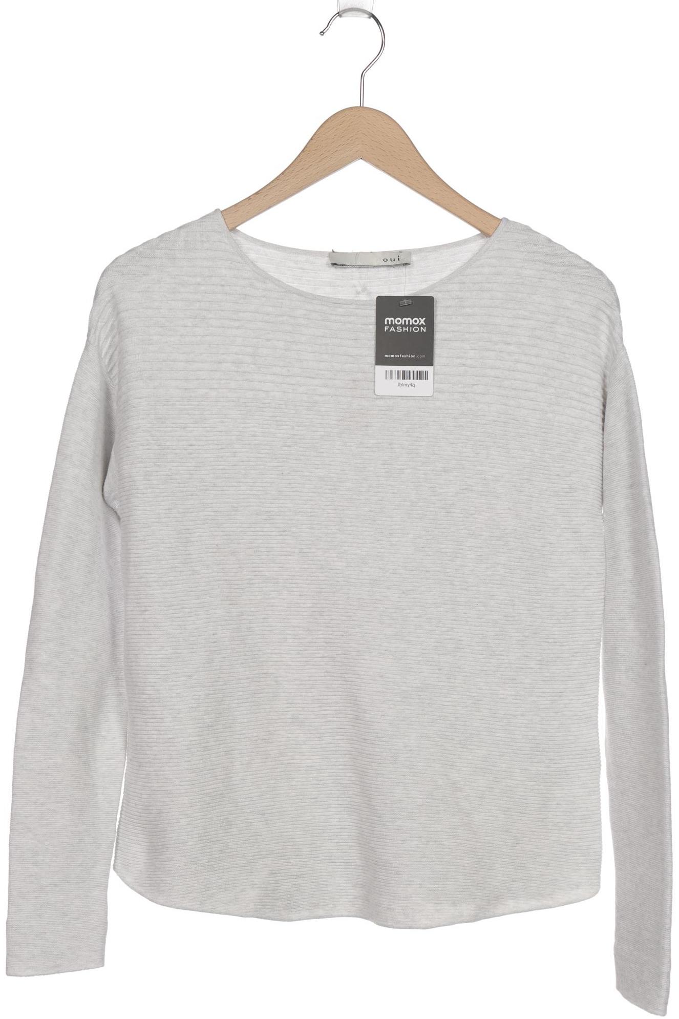 

Oui Damen Pullover, weiß, Gr. 36