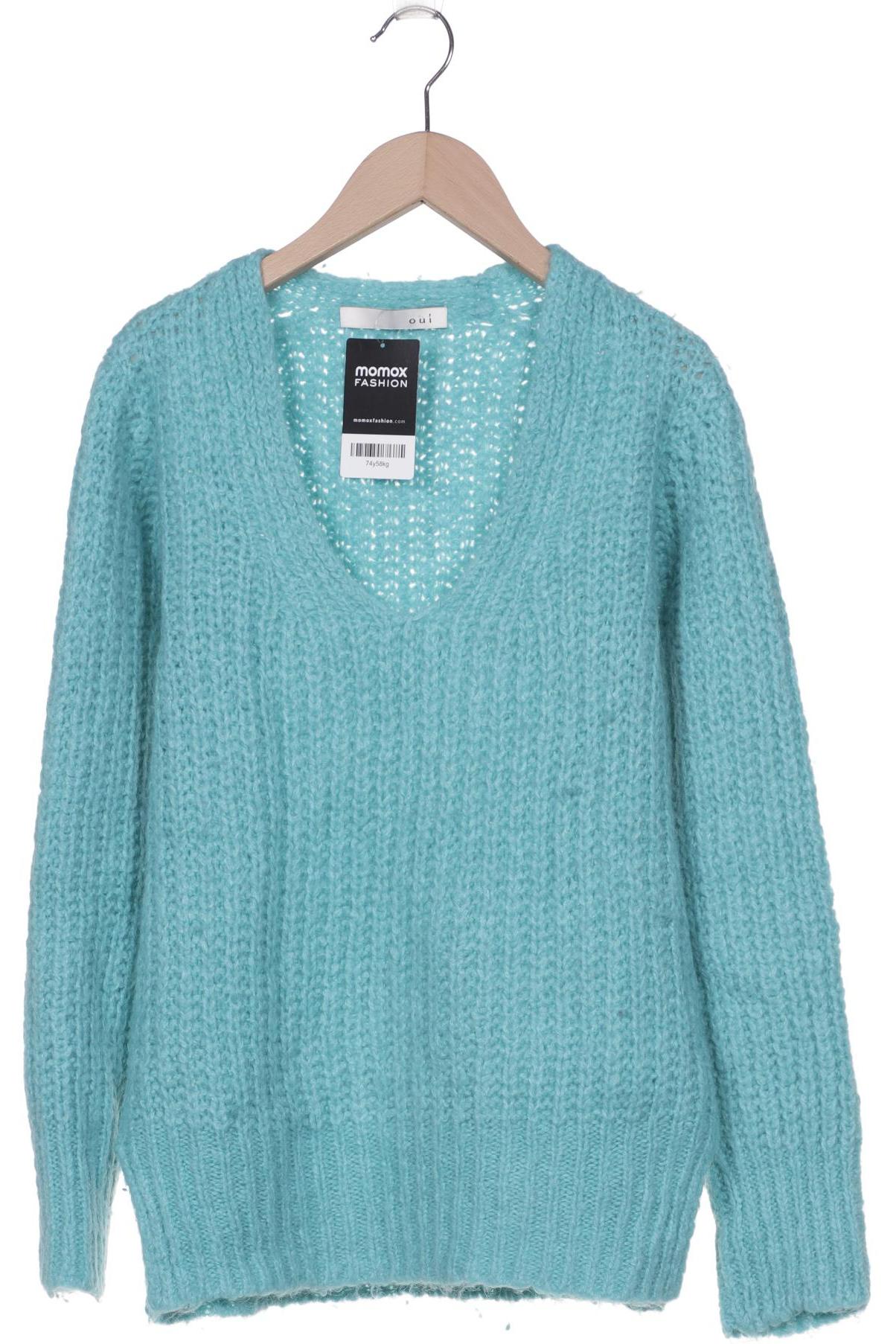 

Oui Damen Pullover, türkis, Gr. 34