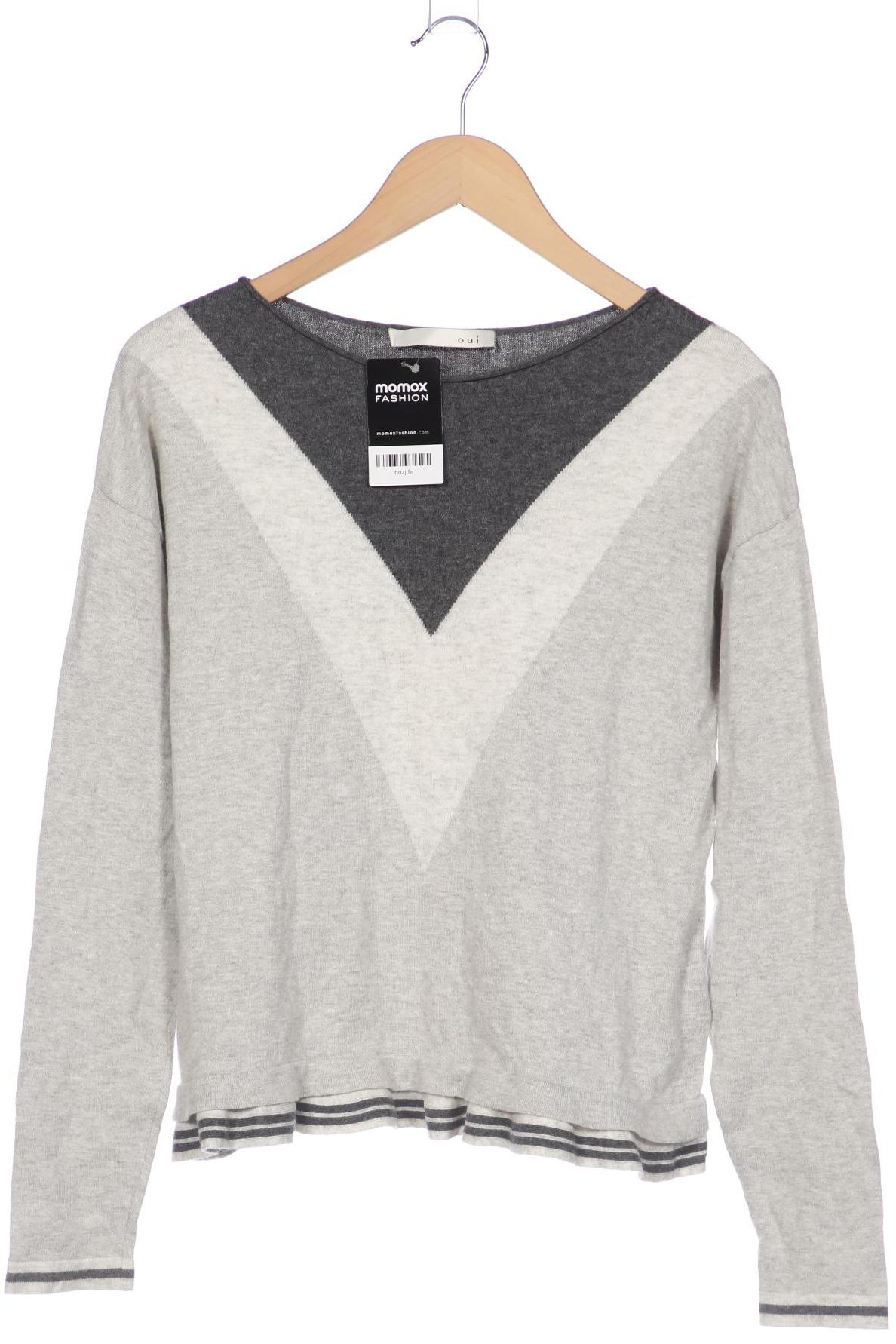 

Oui Damen Pullover, grau, Gr. 36