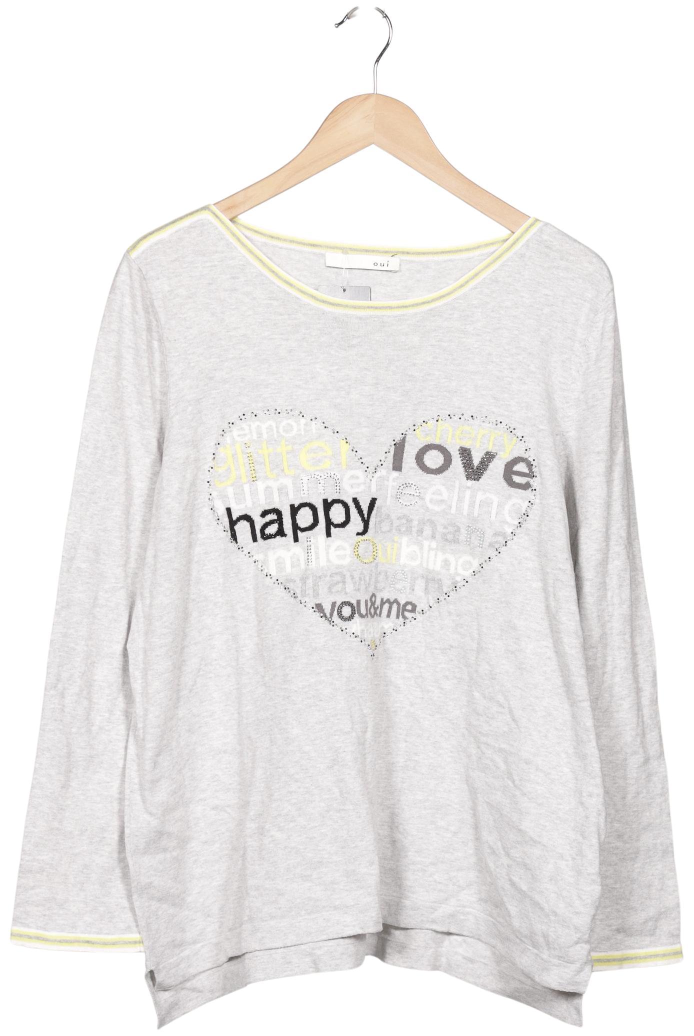 

Oui Damen Pullover, grau, Gr. 46