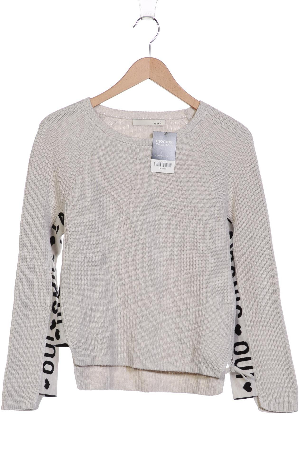

Oui Damen Pullover, cremeweiß, Gr. 36