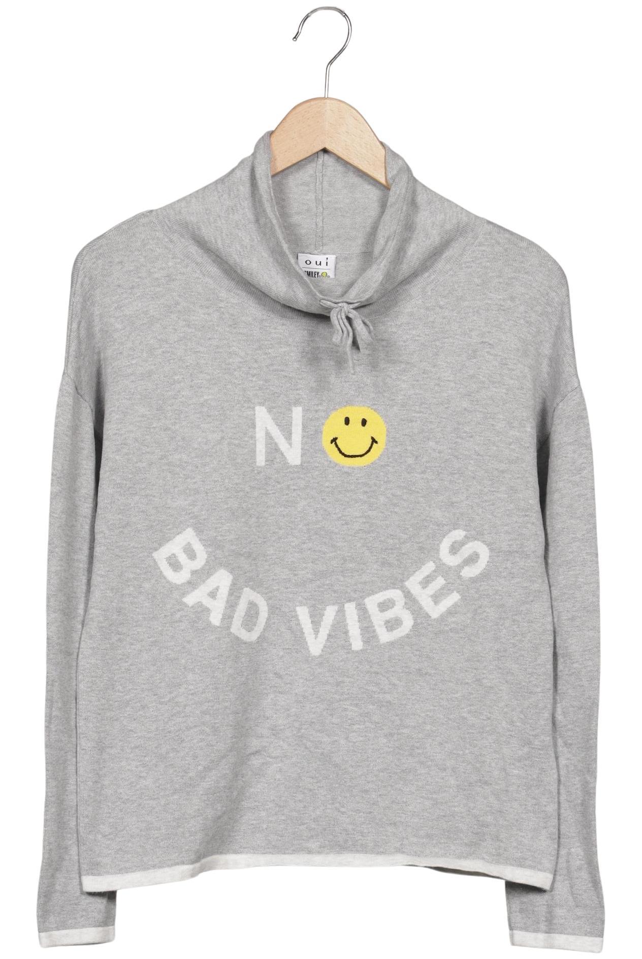 

Oui Damen Pullover, grau, Gr. 36