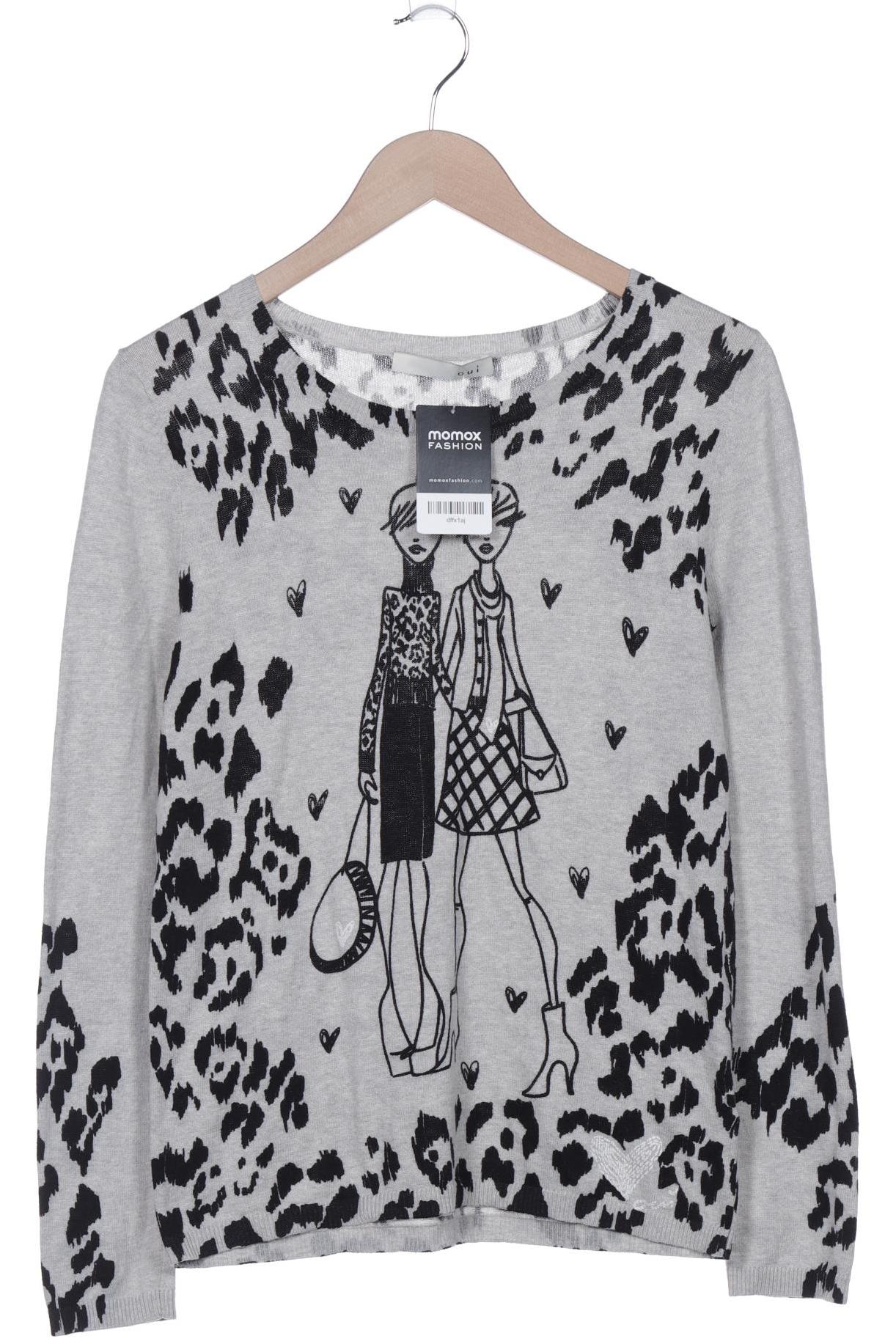 

Oui Damen Pullover, grau, Gr. 36