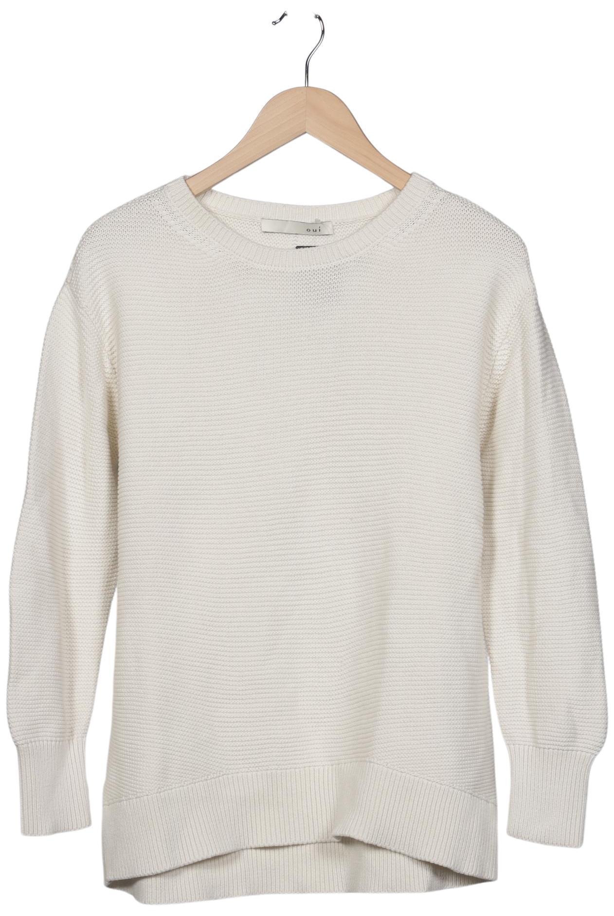 

Oui Damen Pullover, cremeweiß, Gr. 36