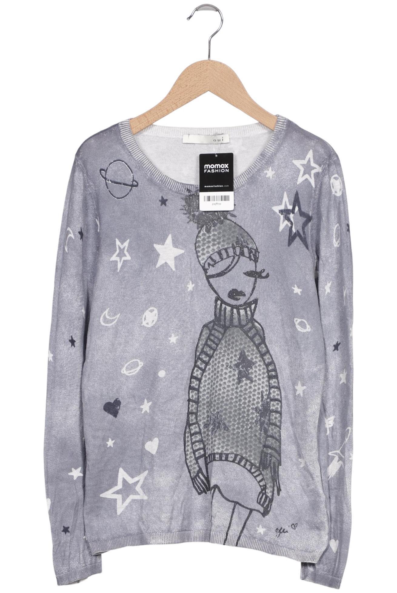 

Oui Damen Pullover, blau, Gr. 36