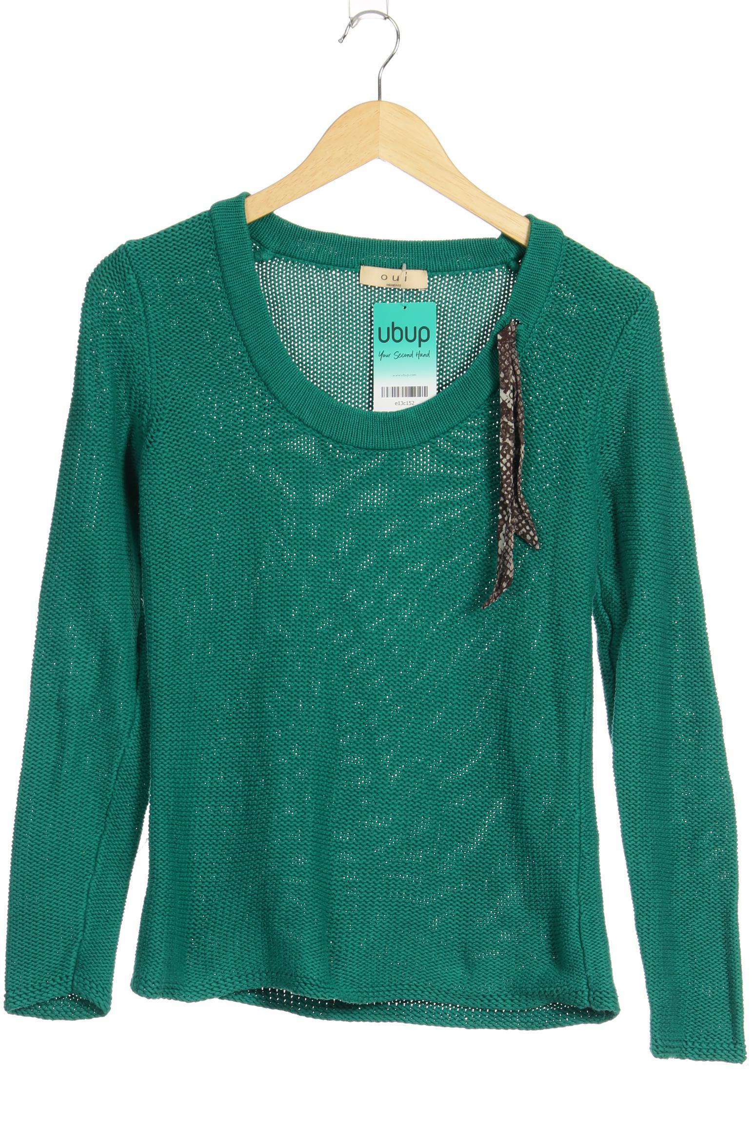 

Oui Damen Pullover, grün, Gr. 36