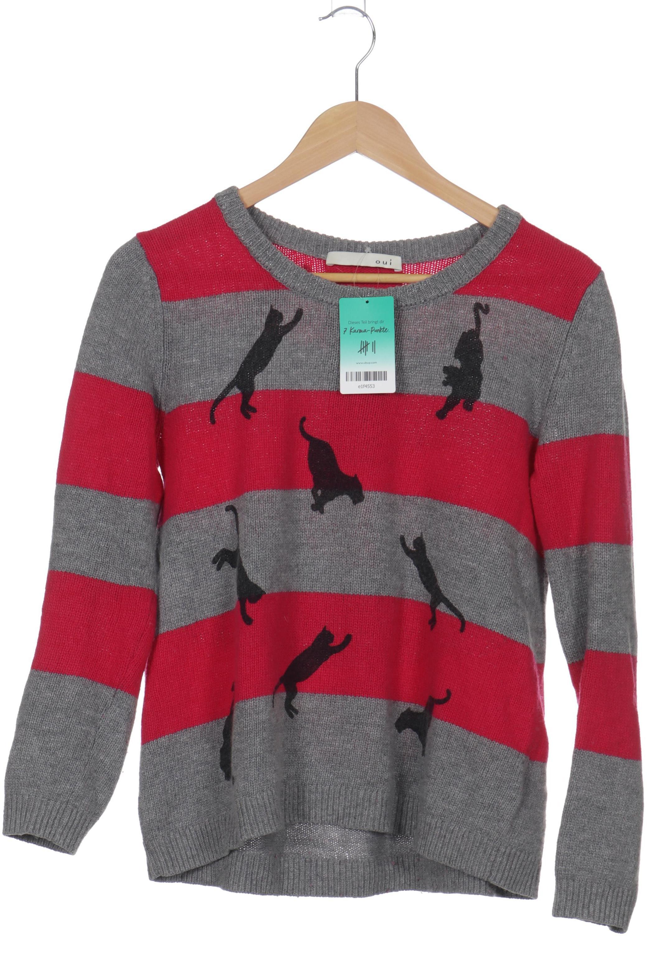 

Oui Damen Pullover, grau, Gr. 38