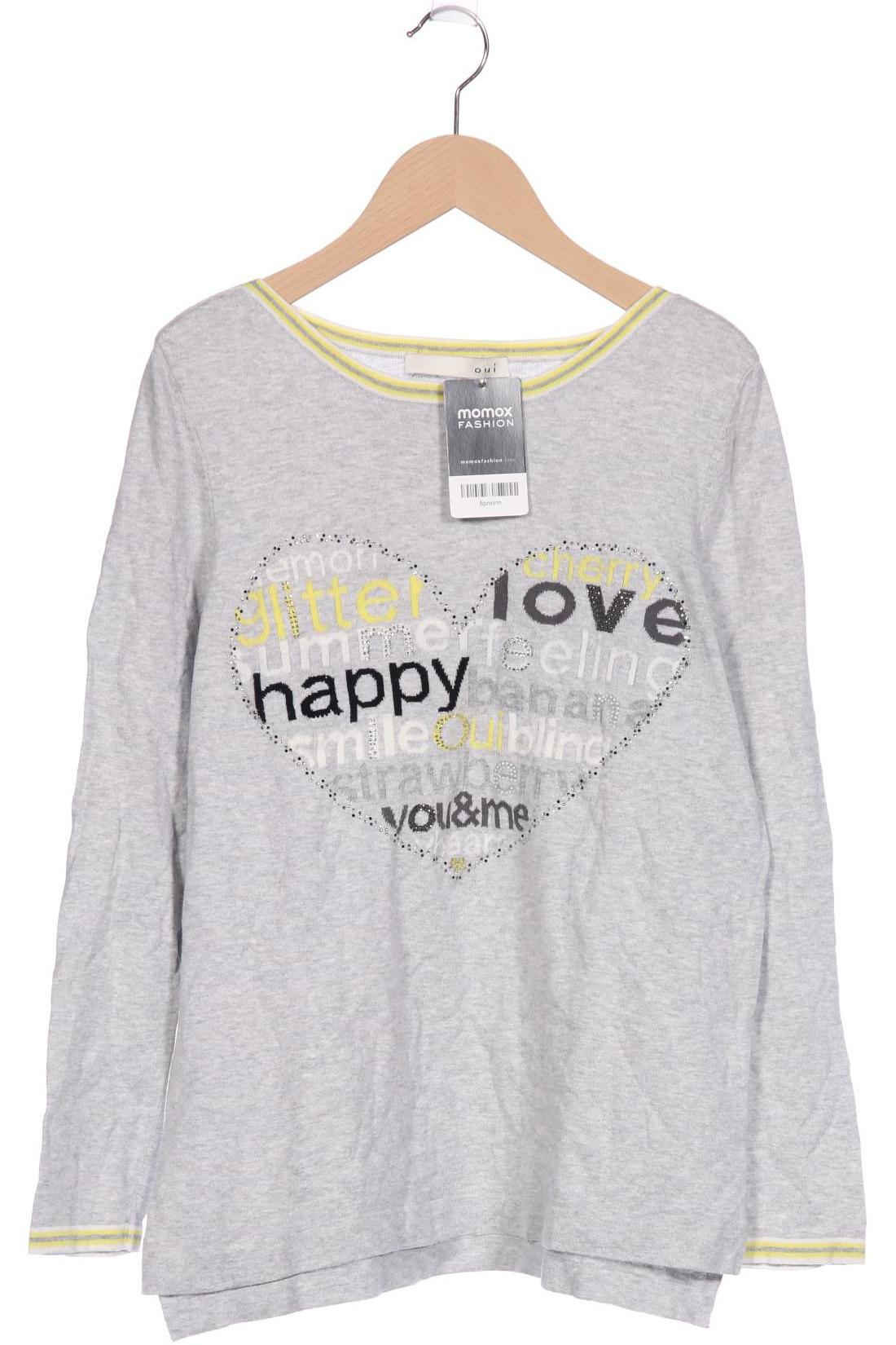 

Oui Damen Pullover, grau, Gr. 38