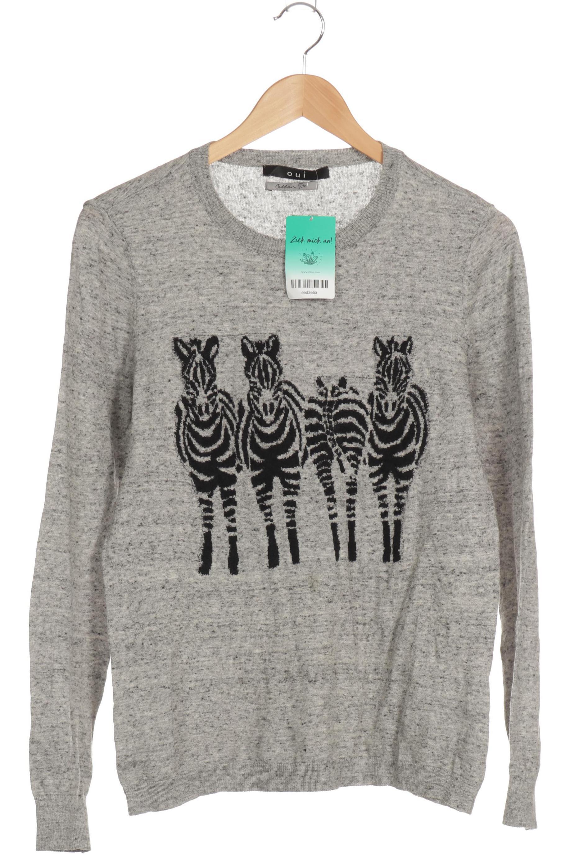 

Oui Damen Pullover, grau, Gr. 36