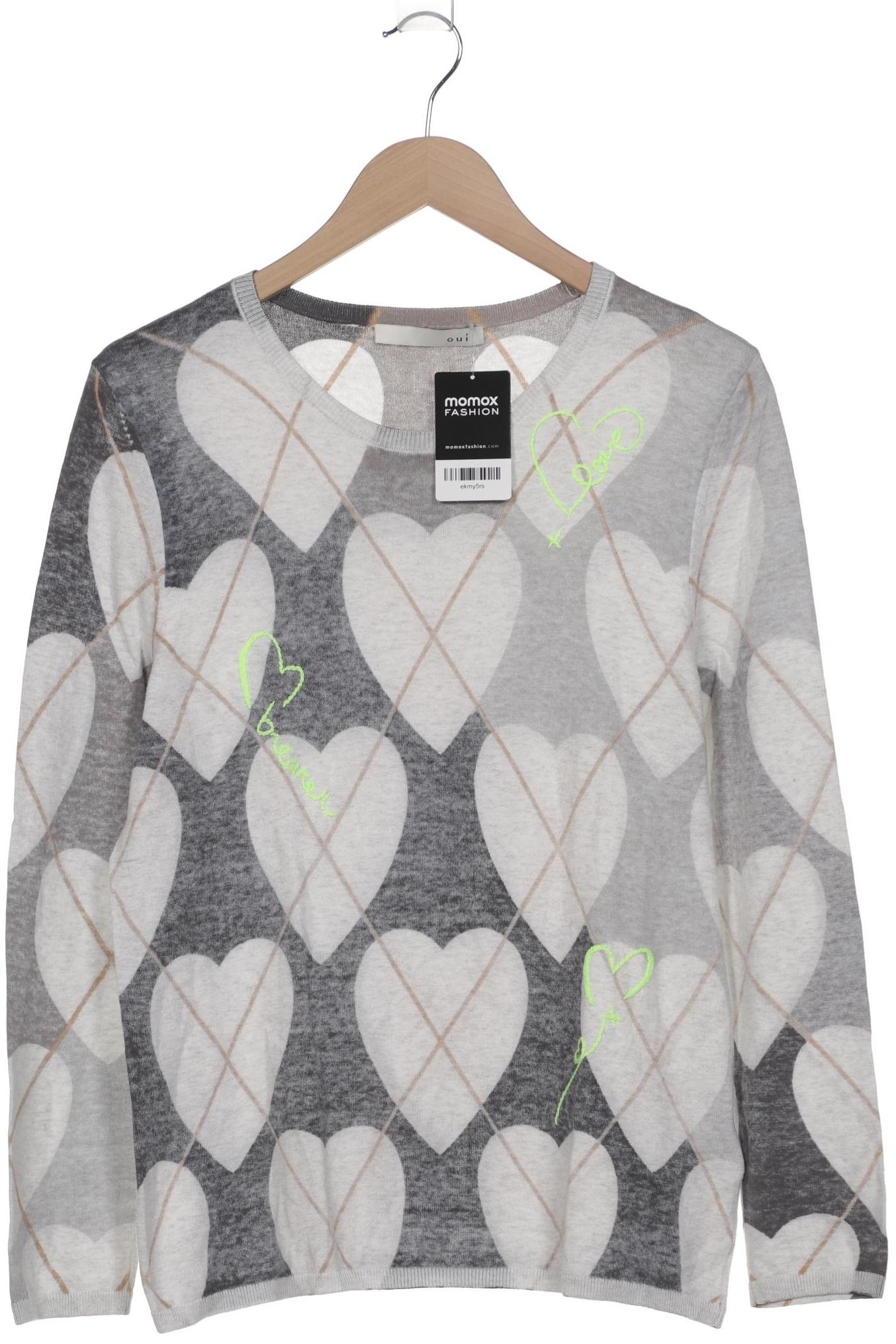 

Oui Damen Pullover, grau, Gr. 40