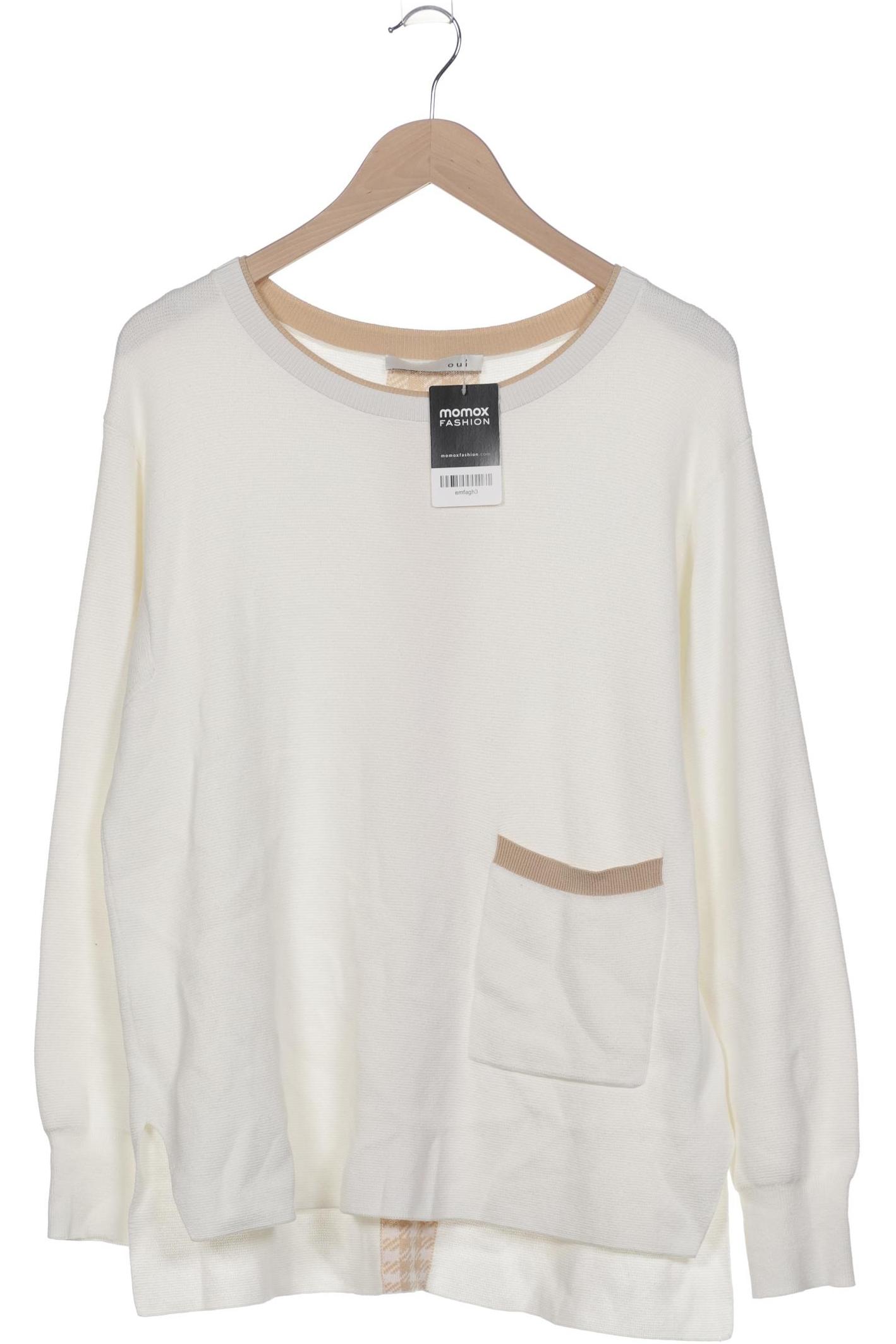 

Oui Damen Pullover, weiß, Gr. 40