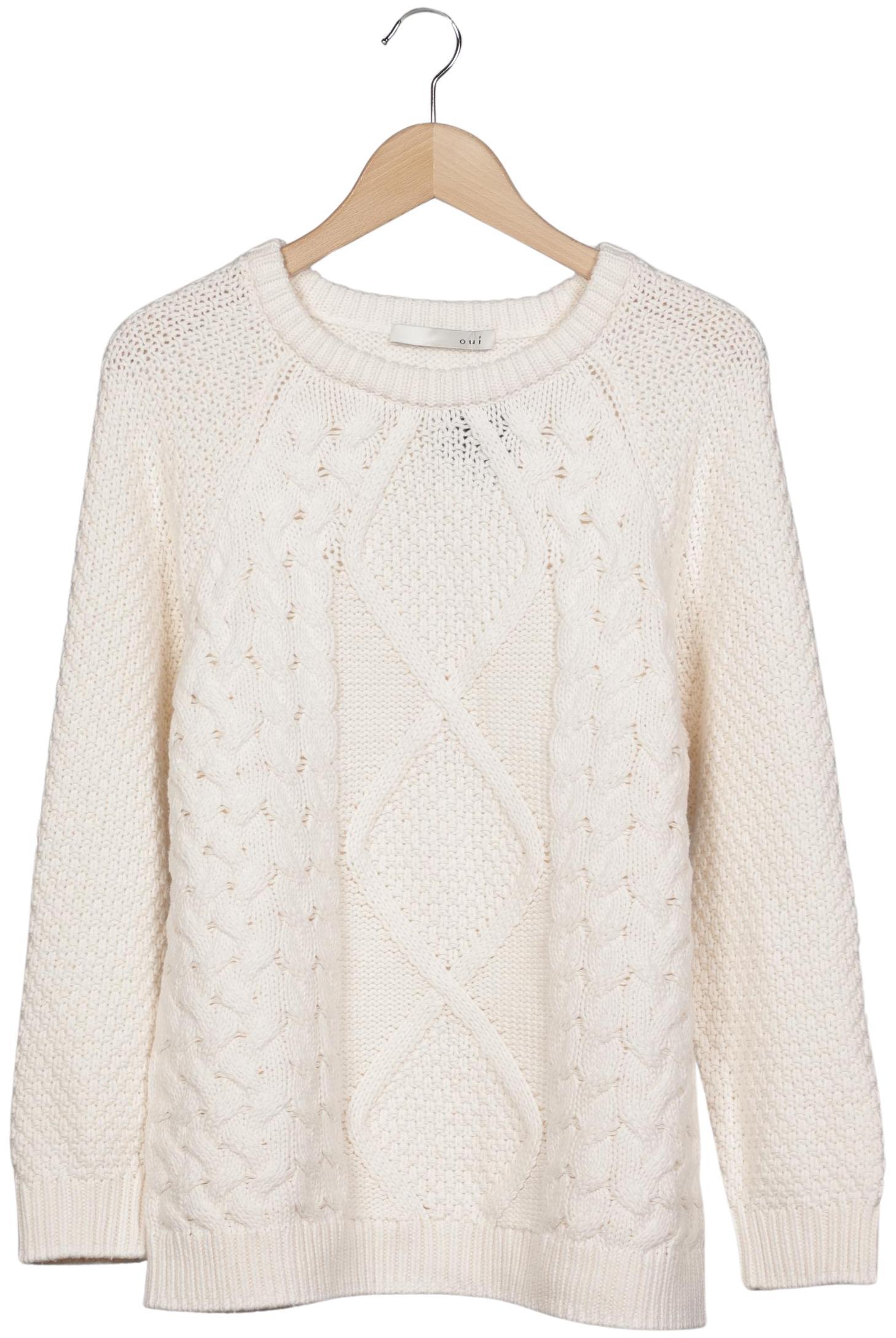 

Oui Damen Pullover, cremeweiß, Gr. 42