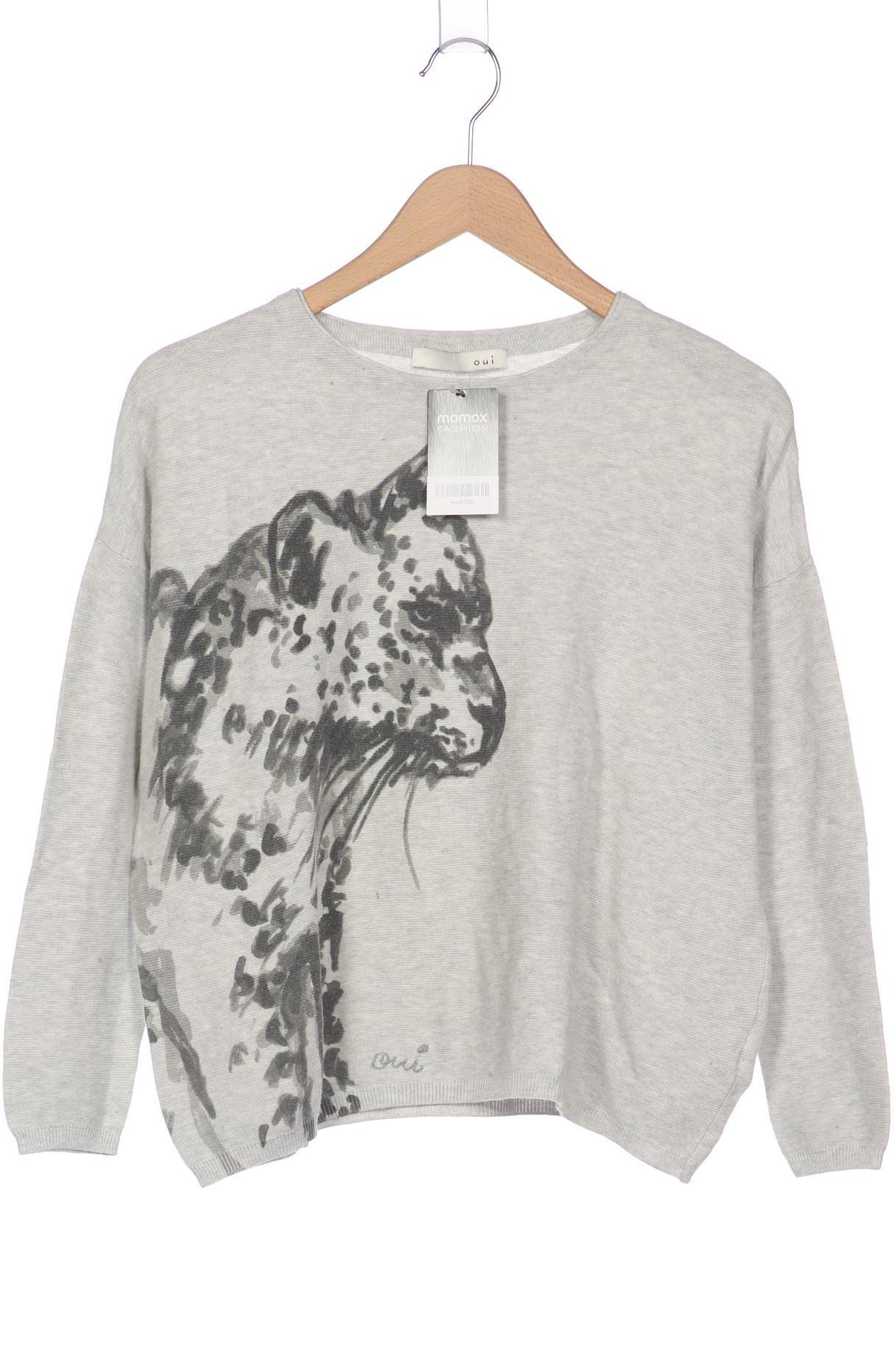 

Oui Damen Pullover, grau, Gr. 34