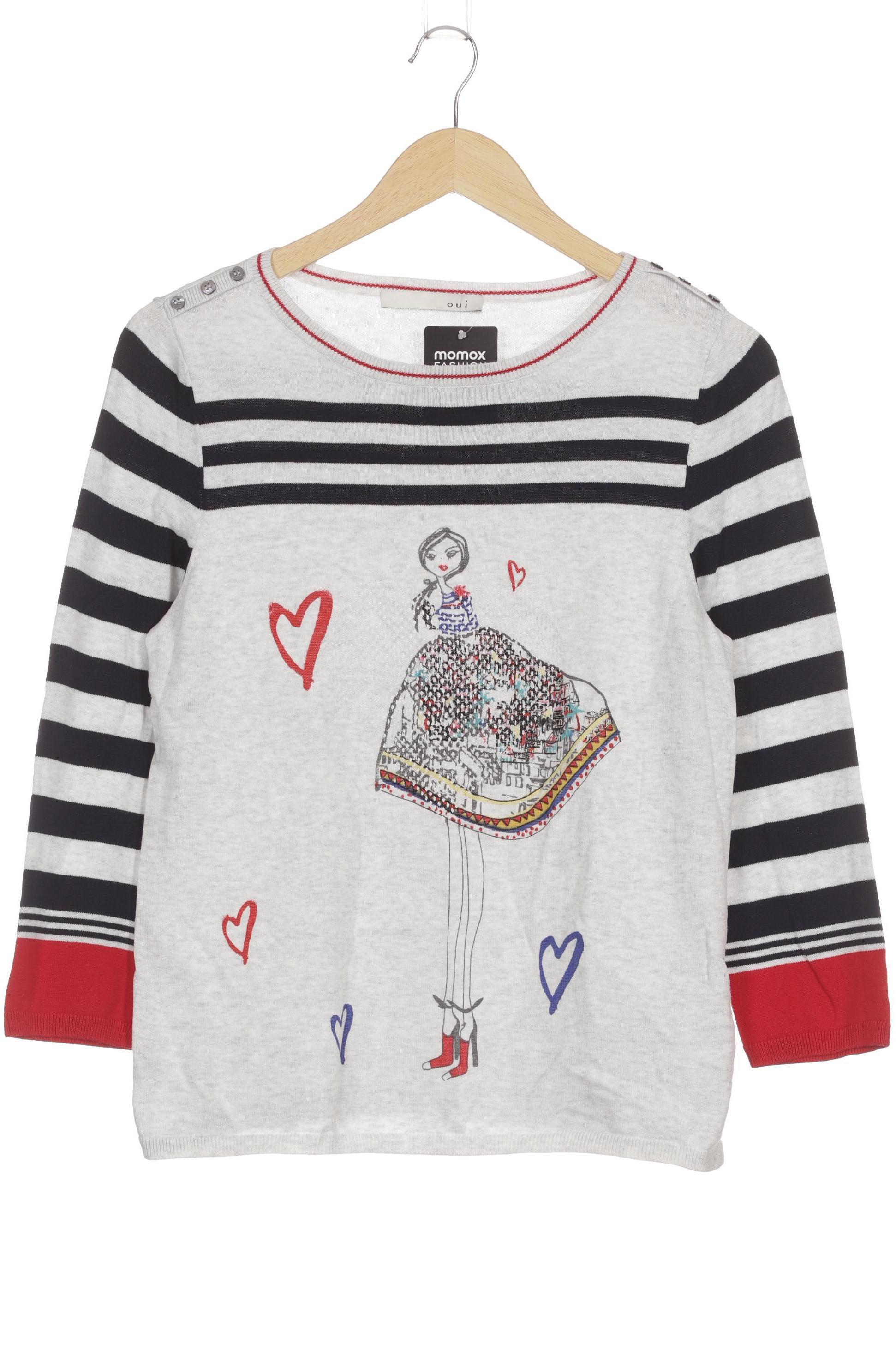 

Oui Damen Pullover, grau, Gr. 38
