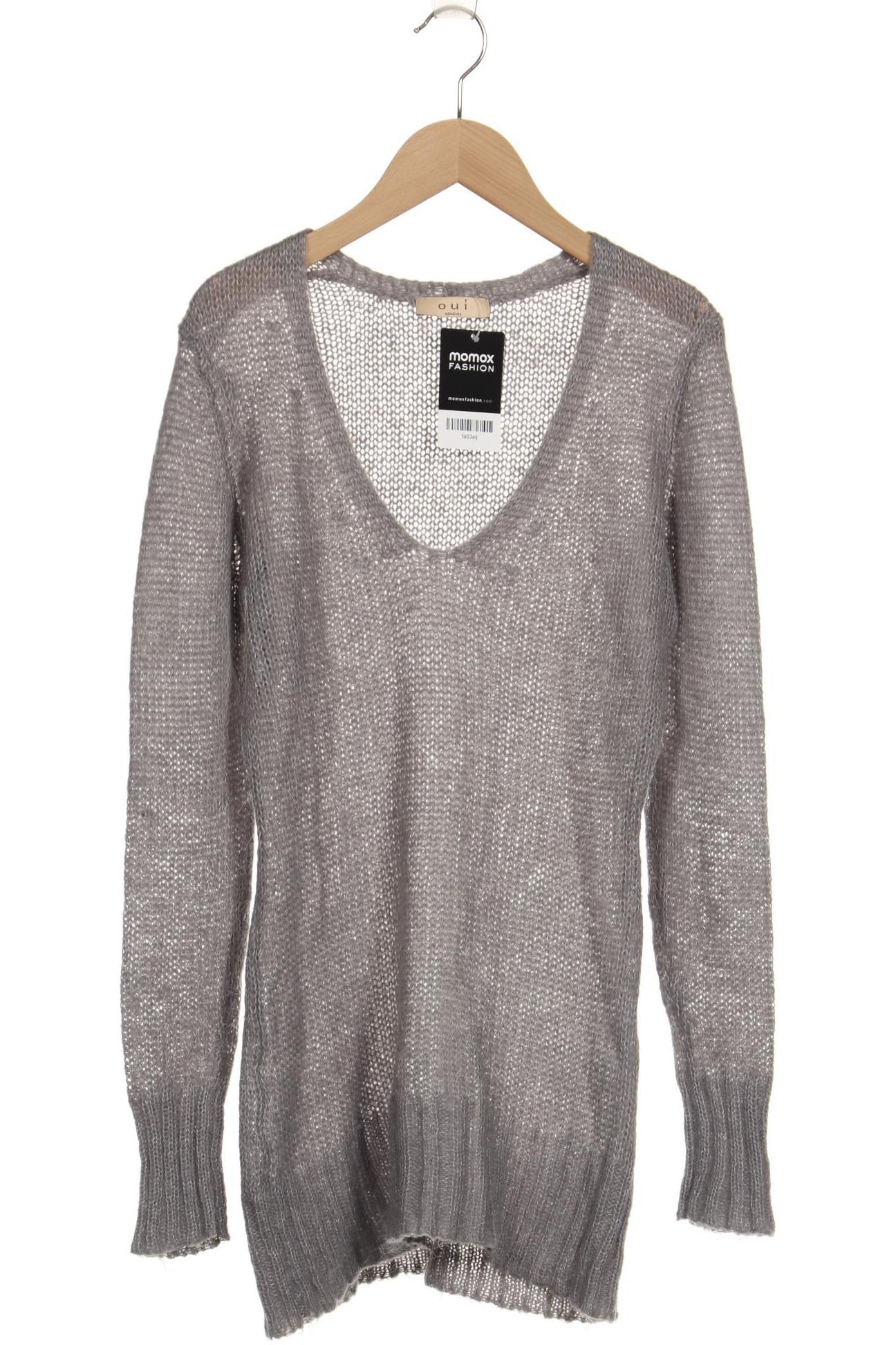 

Oui Damen Pullover, grau, Gr. 38