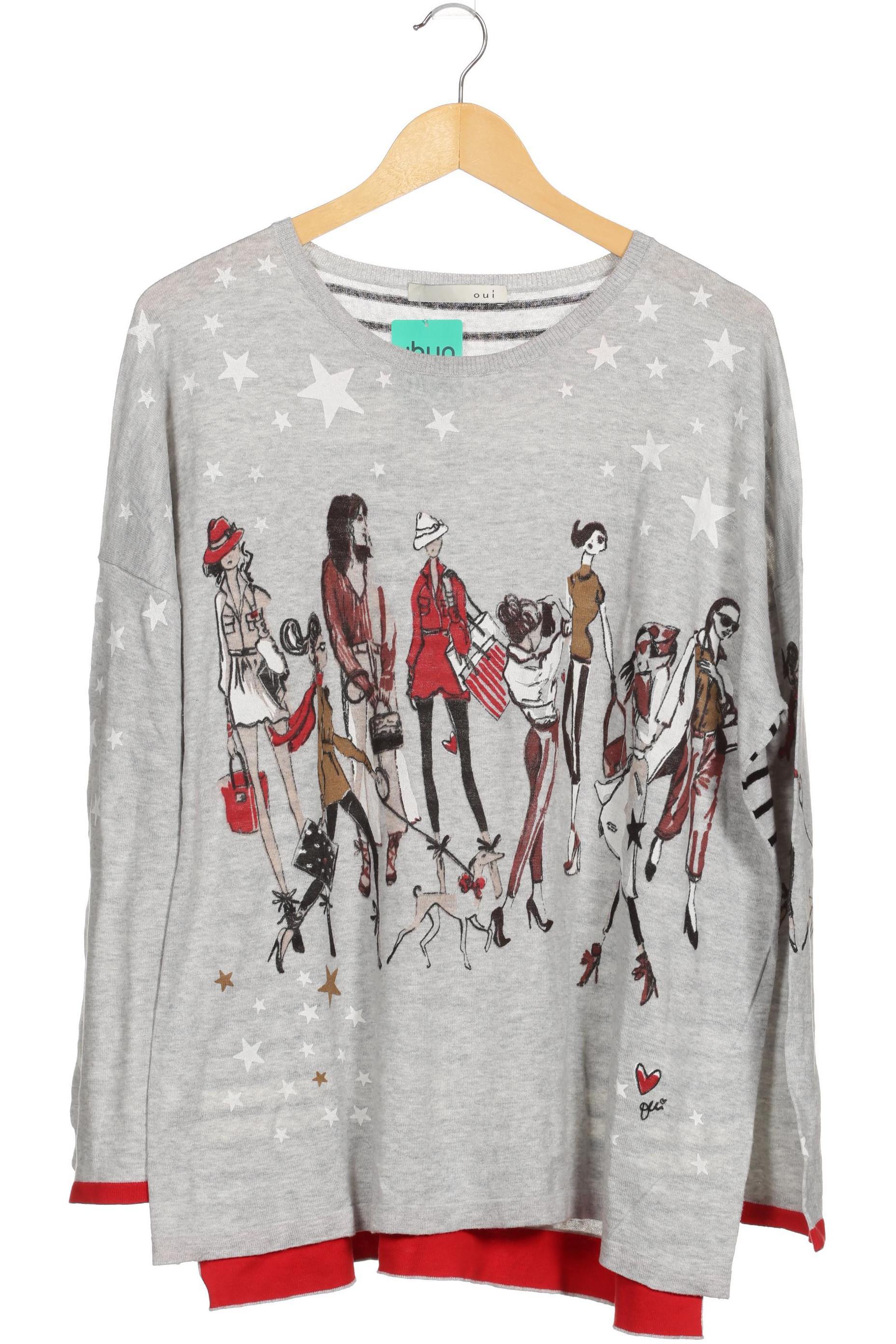 

Oui Damen Pullover, grau, Gr.
